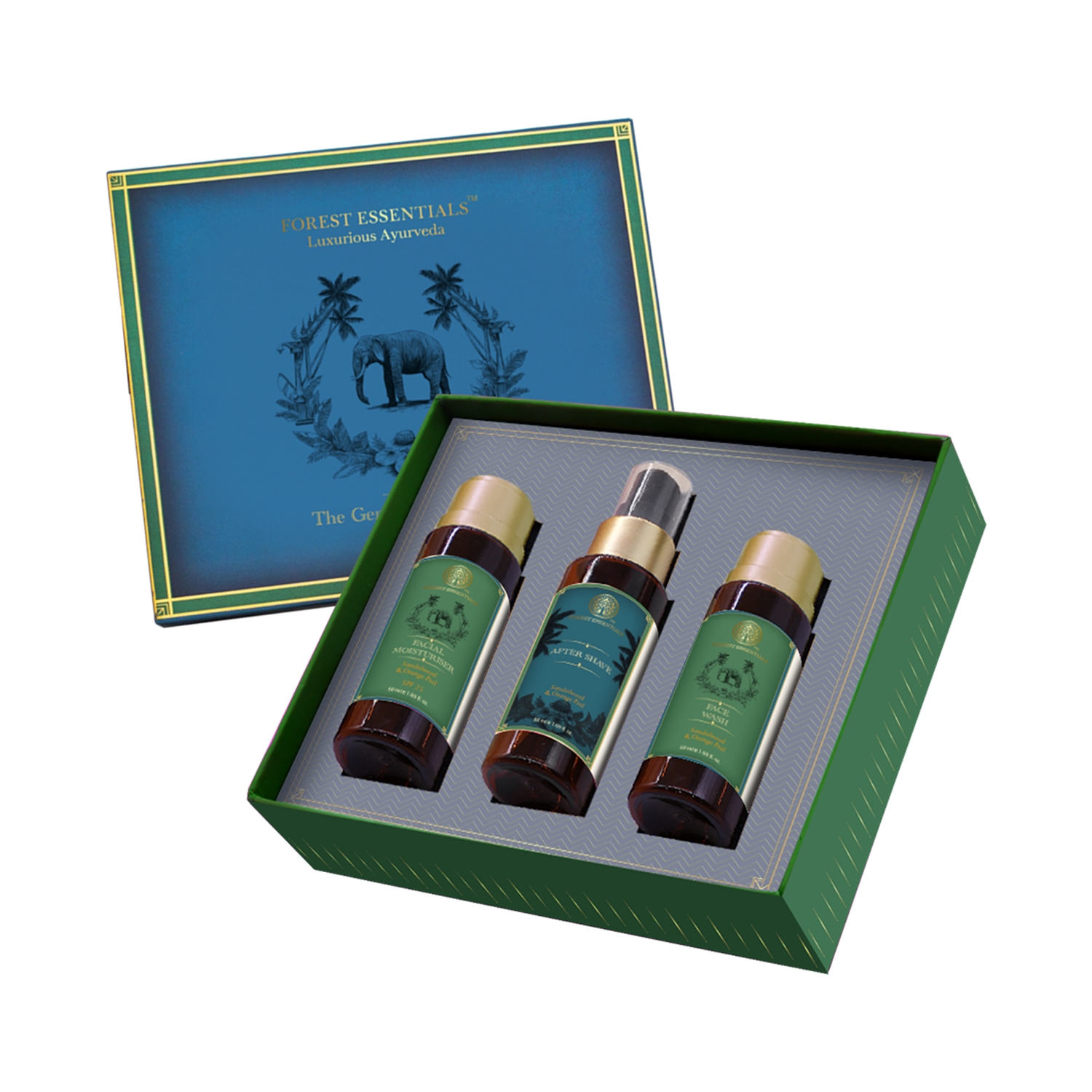 Forest Essentials | Forest Essentials Essentials For Him Mini Selection Gift Box (3 Pcs)