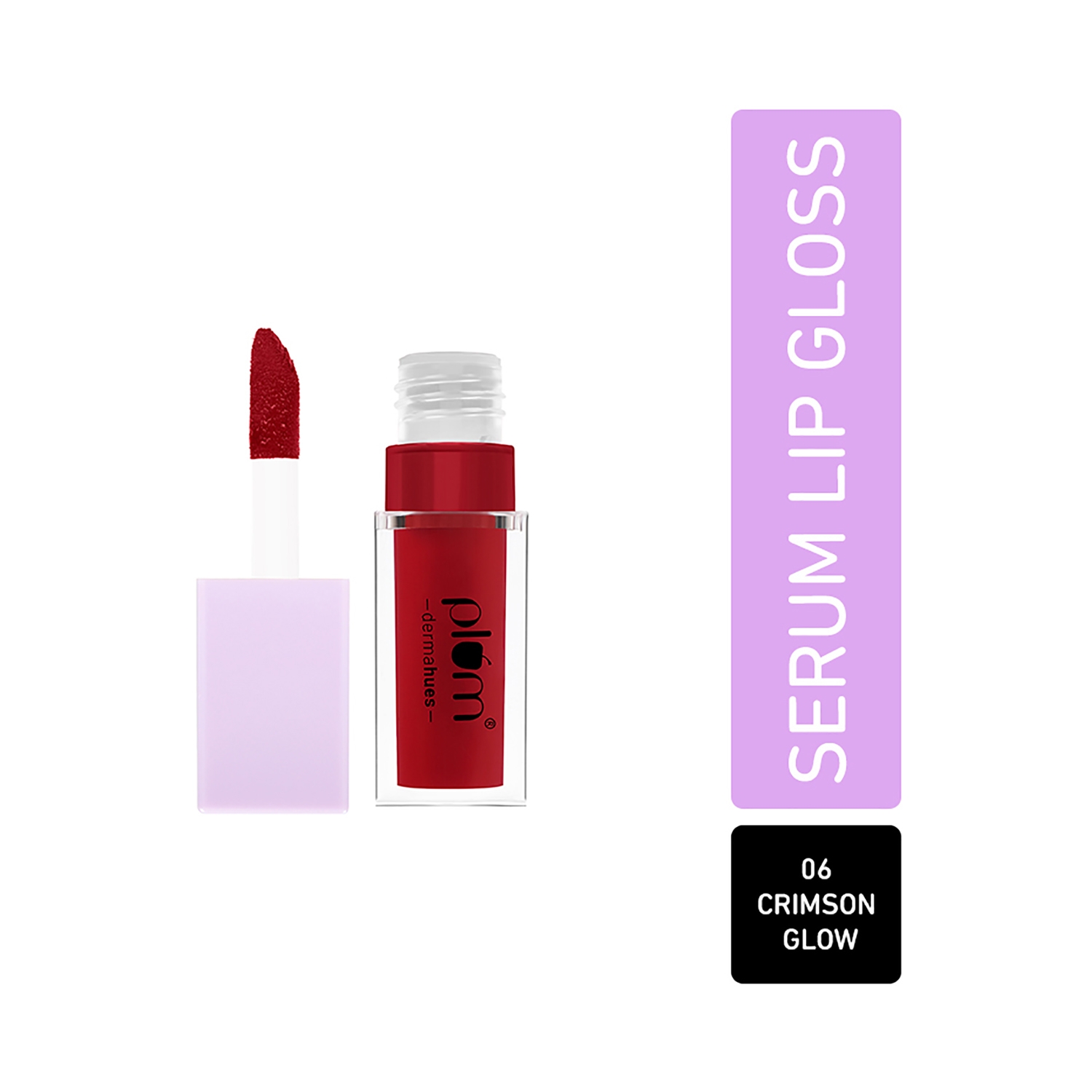 Plum Keep It Glossy Serum Lip Gloss with Hyaluronic Acid - 06 Crimson Glow (6.5ml)