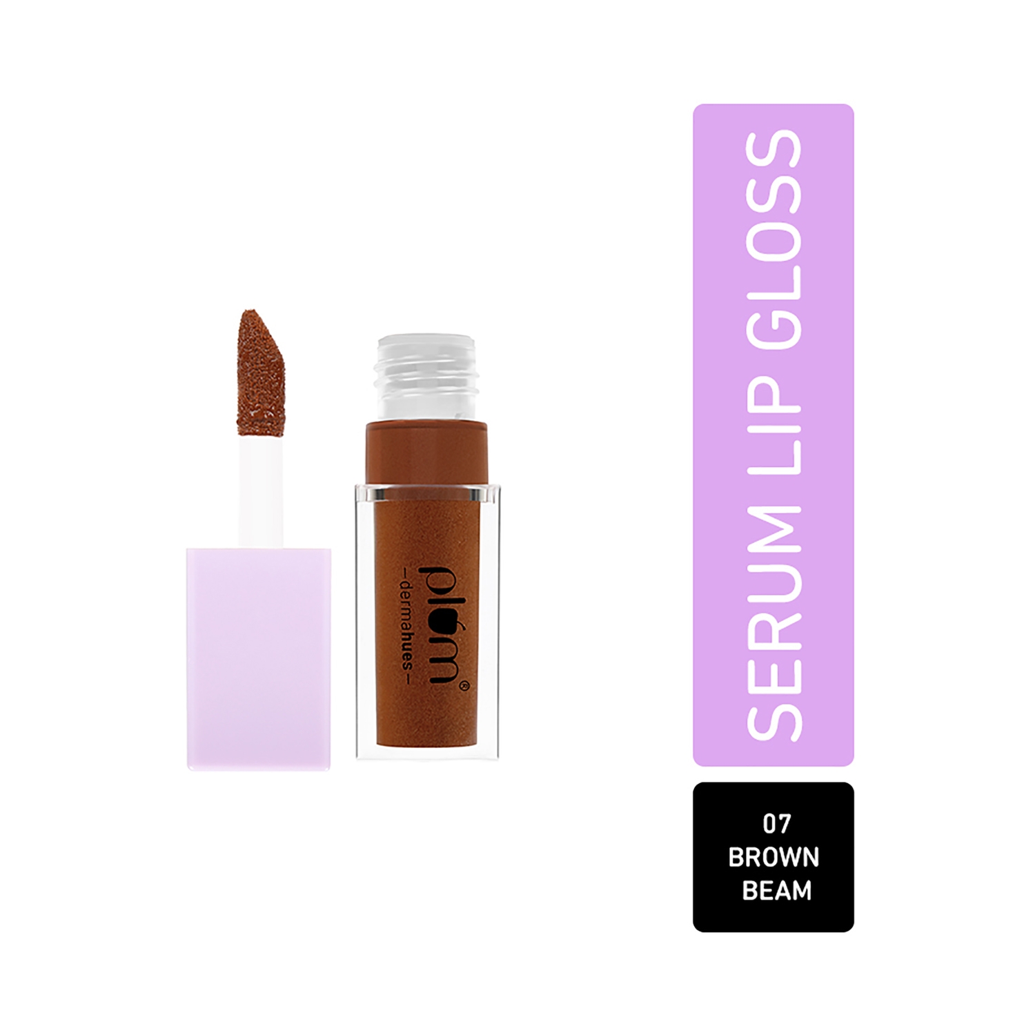 Plum Keep It Glossy Serum Lip Gloss with Hyaluronic Acid - 07 Brown Beam (6.5ml)