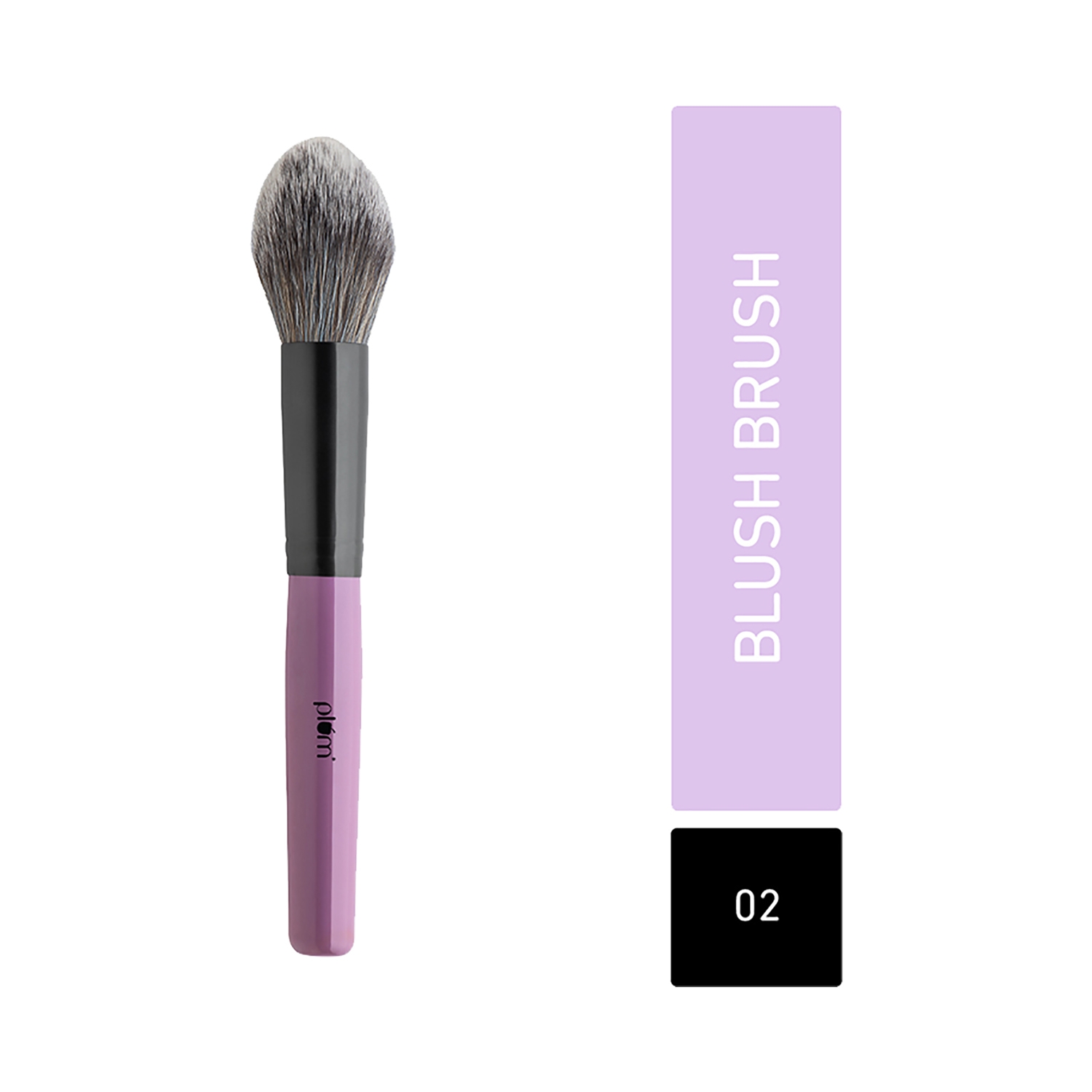 Plum | Plum Soft Blend Blush Brush - 02 Purple & Black