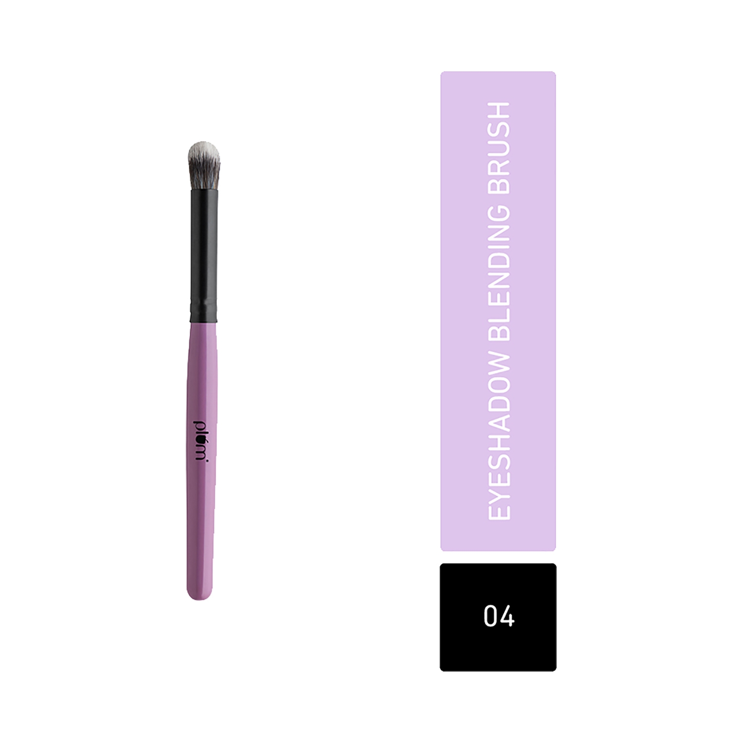 Plum | Plum Soft Blend Eyeshadow Blending Brush - 04 Purple & Black