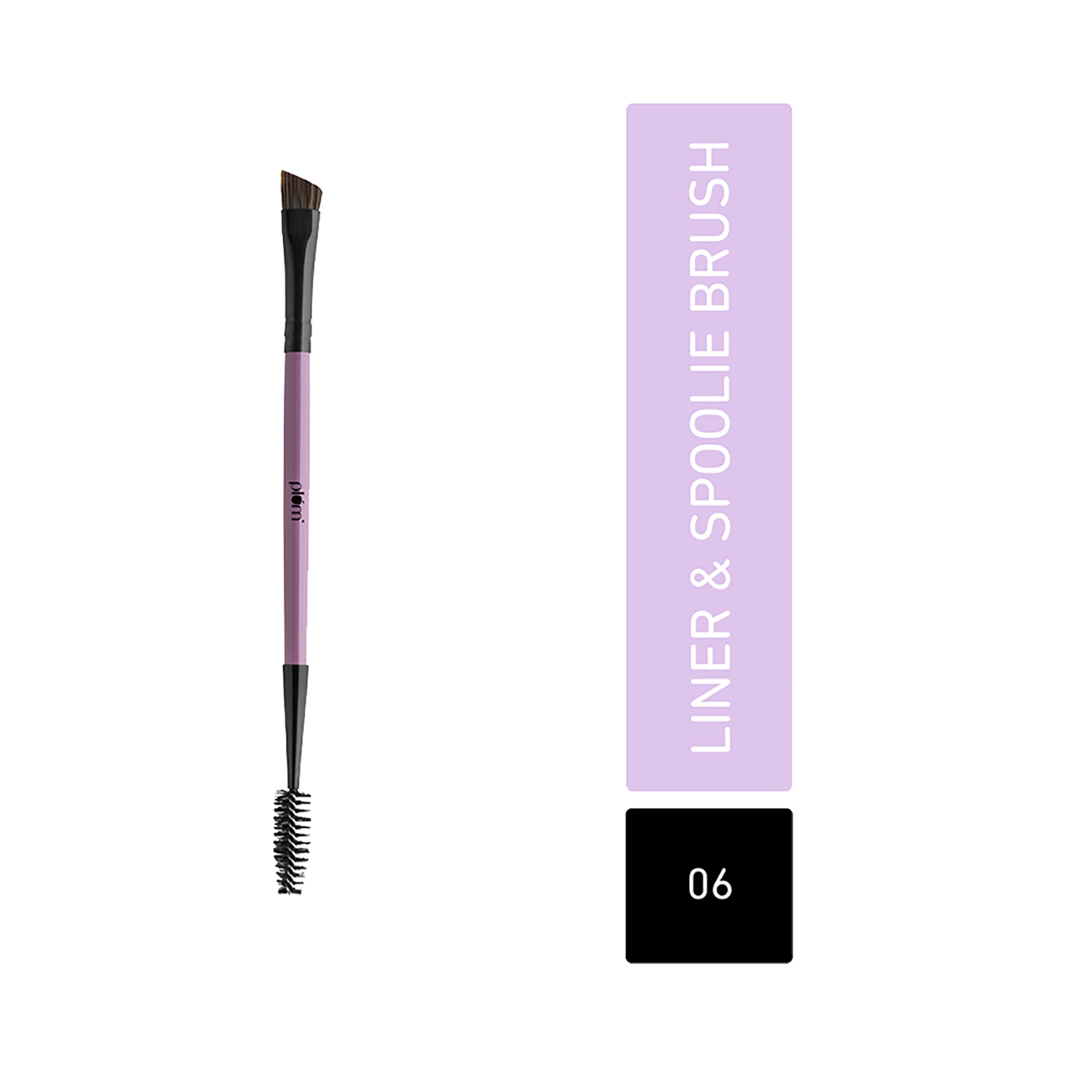 Plum | Plum Soft Blend Liner & Spoolie Brush - 06 Purple & Black