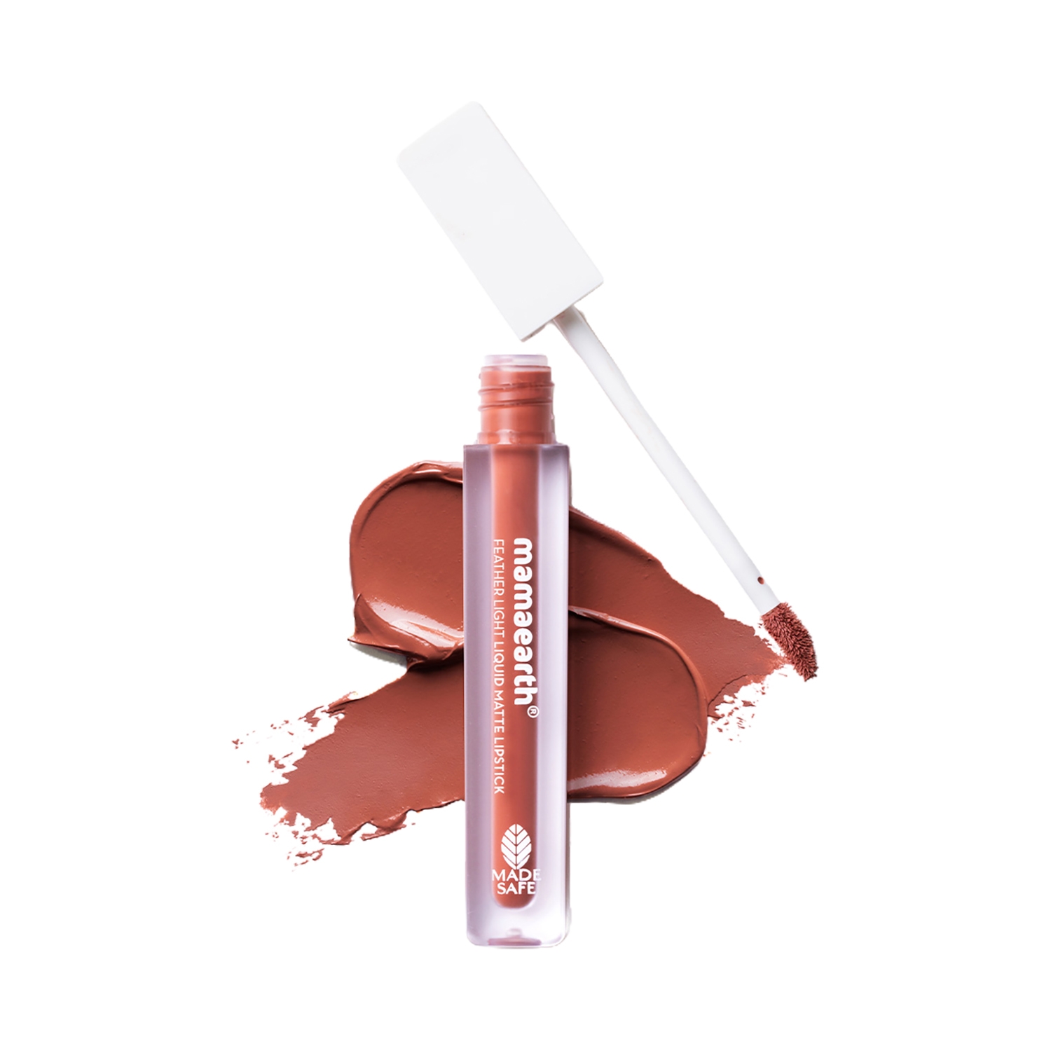 Mamaearth | Mamaearth Feather Light Liquid Matte Lipstick With Coconut & Vitamin E - 01 Nude Perfect (3.5ml)