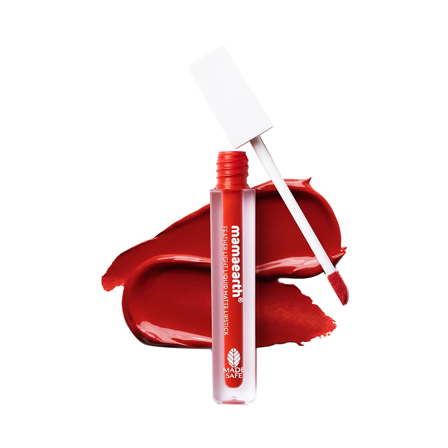 Mamaearth | Mamaearth Feather Light Liquid Matte Lipstick With Coconut & Vitamin E - 08 Red Cranberry (3.5ml)