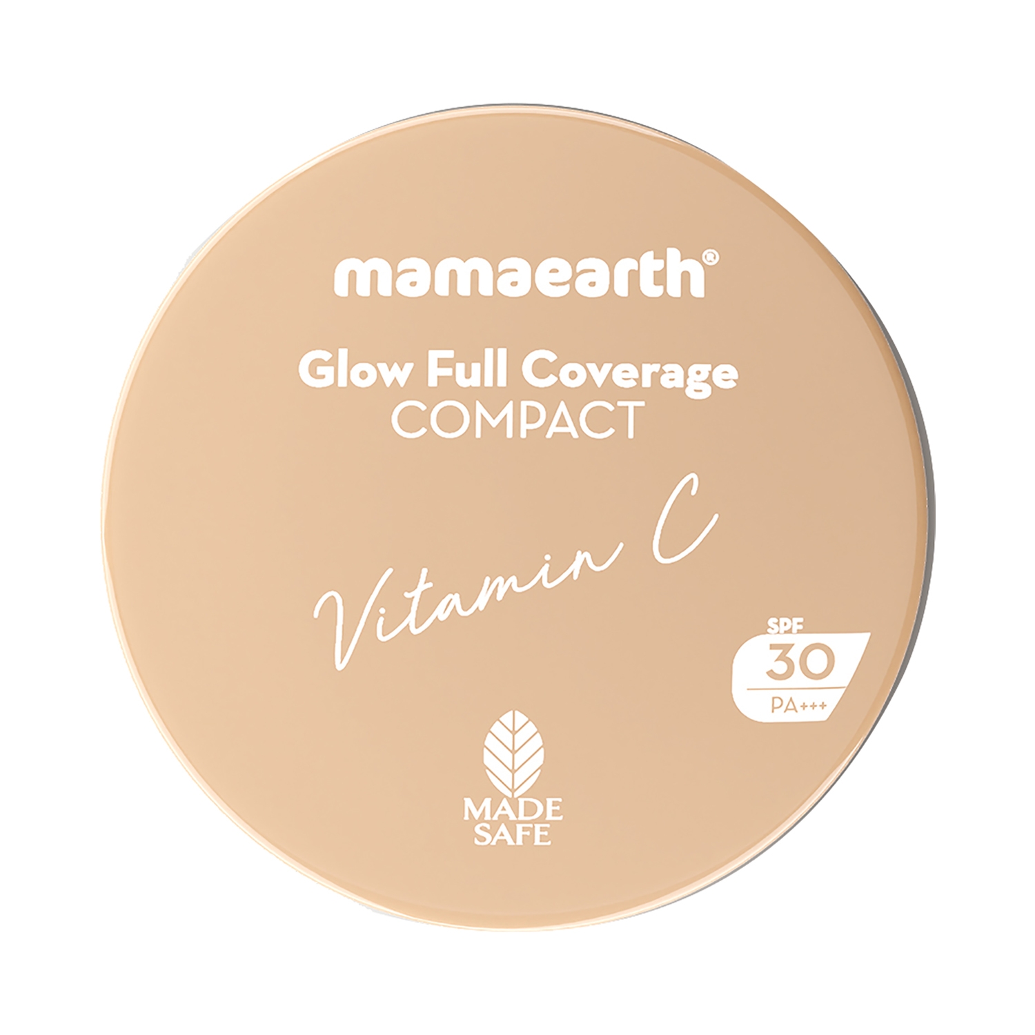 Mamaearth Glow Full Coverage Compact SPF 30 PA+++ With Vitamin C - 04 Natural Glow (9g)