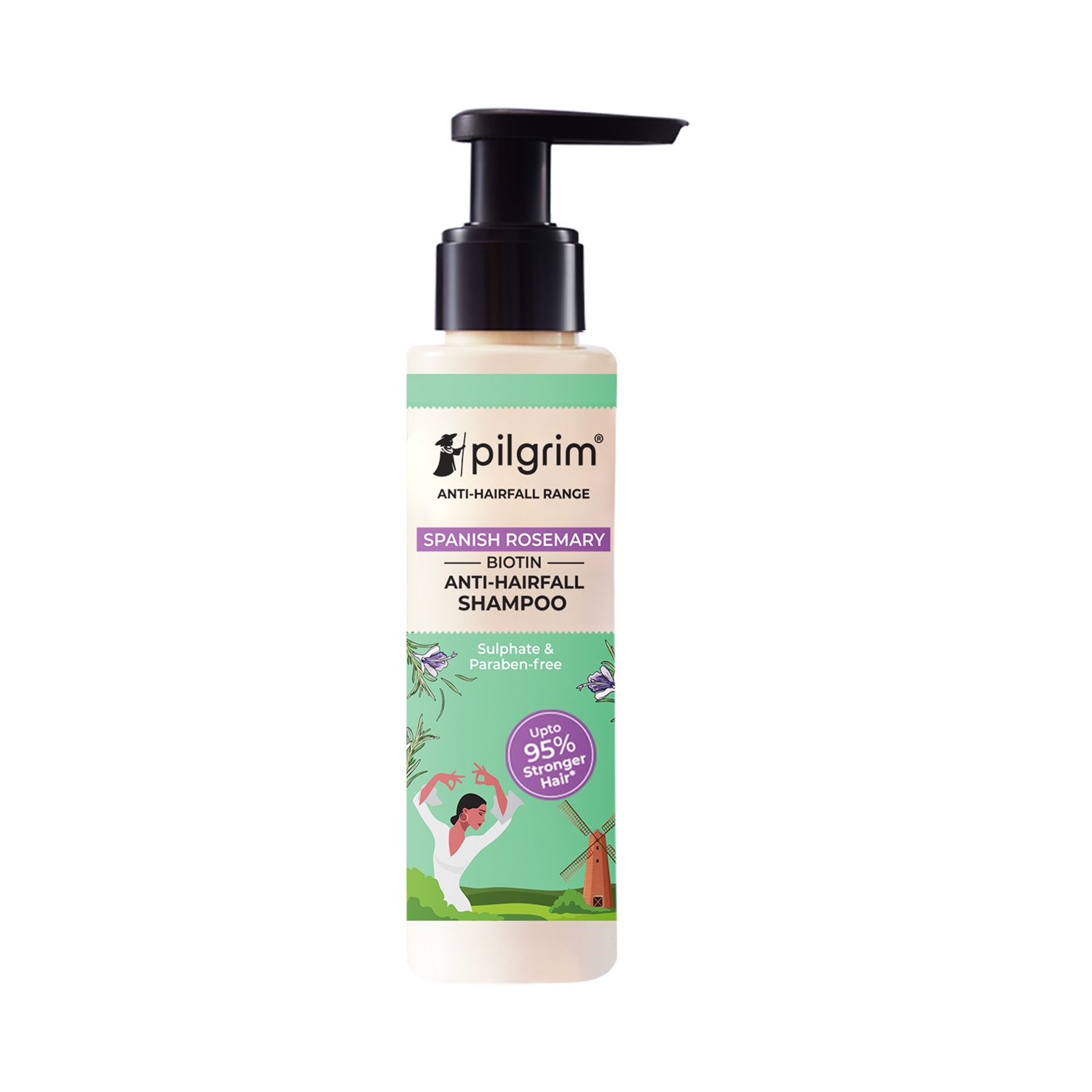 Pilgrim | Pilgrim Spanish Rosemary & Biotin Anti-Hairfall Shampoo For Reducing Hair Loss & Breakage (200ml)