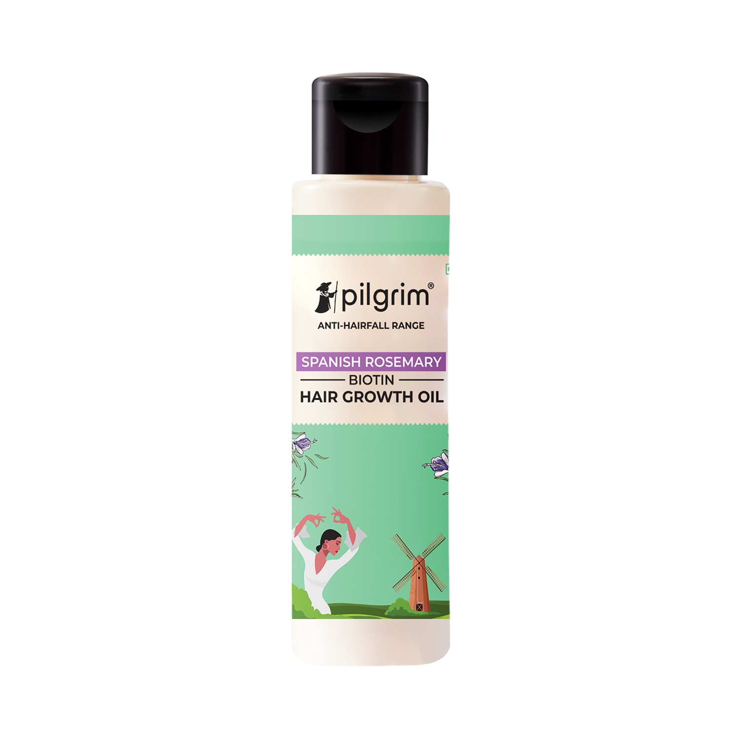 Pilgrim | Pilgrim Spanish Rosemary & Biotin Hair Growth Oil To Controls Hair Fall & Strengthens Hair (100ml)