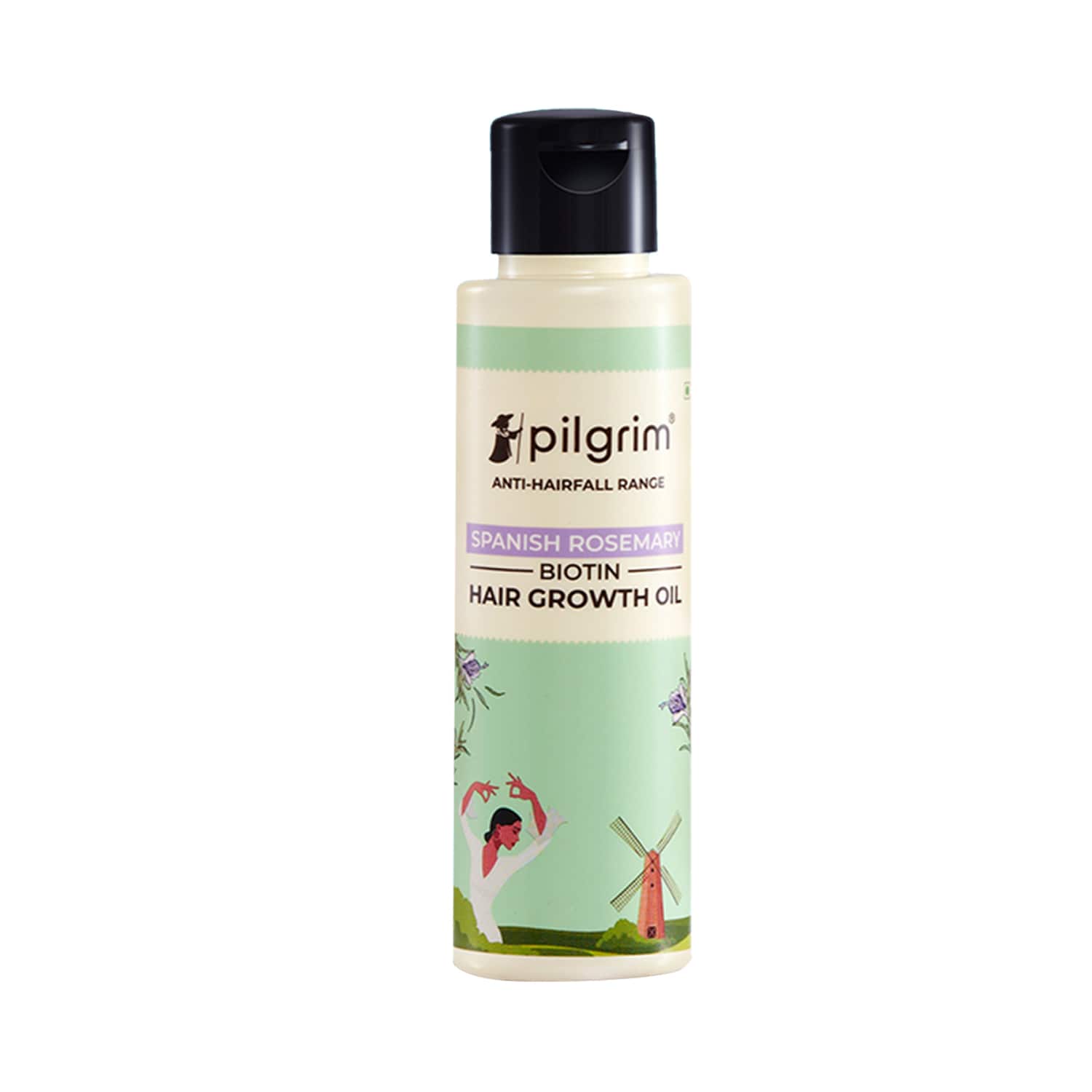 Pilgrim | Pilgrim Spanish Rosemary & Biotin Hair Growth Oil To Controls Hair Fall & Strengthens Hair (100ml)