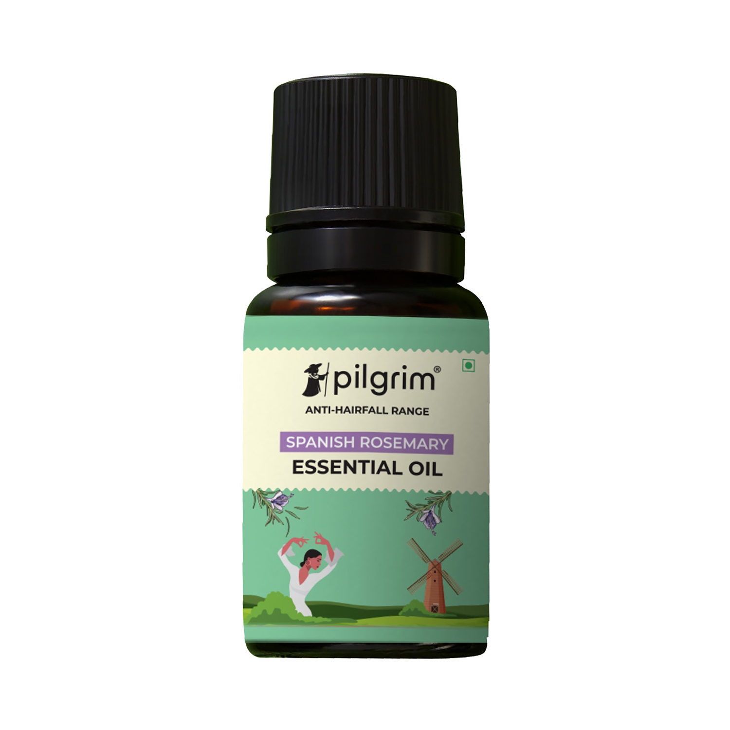 Pilgrim | Pilgrim Spanish Rosemary Essential Oil For Hair Growth, Hair Fall Control & Hair Strengthening (10ml)