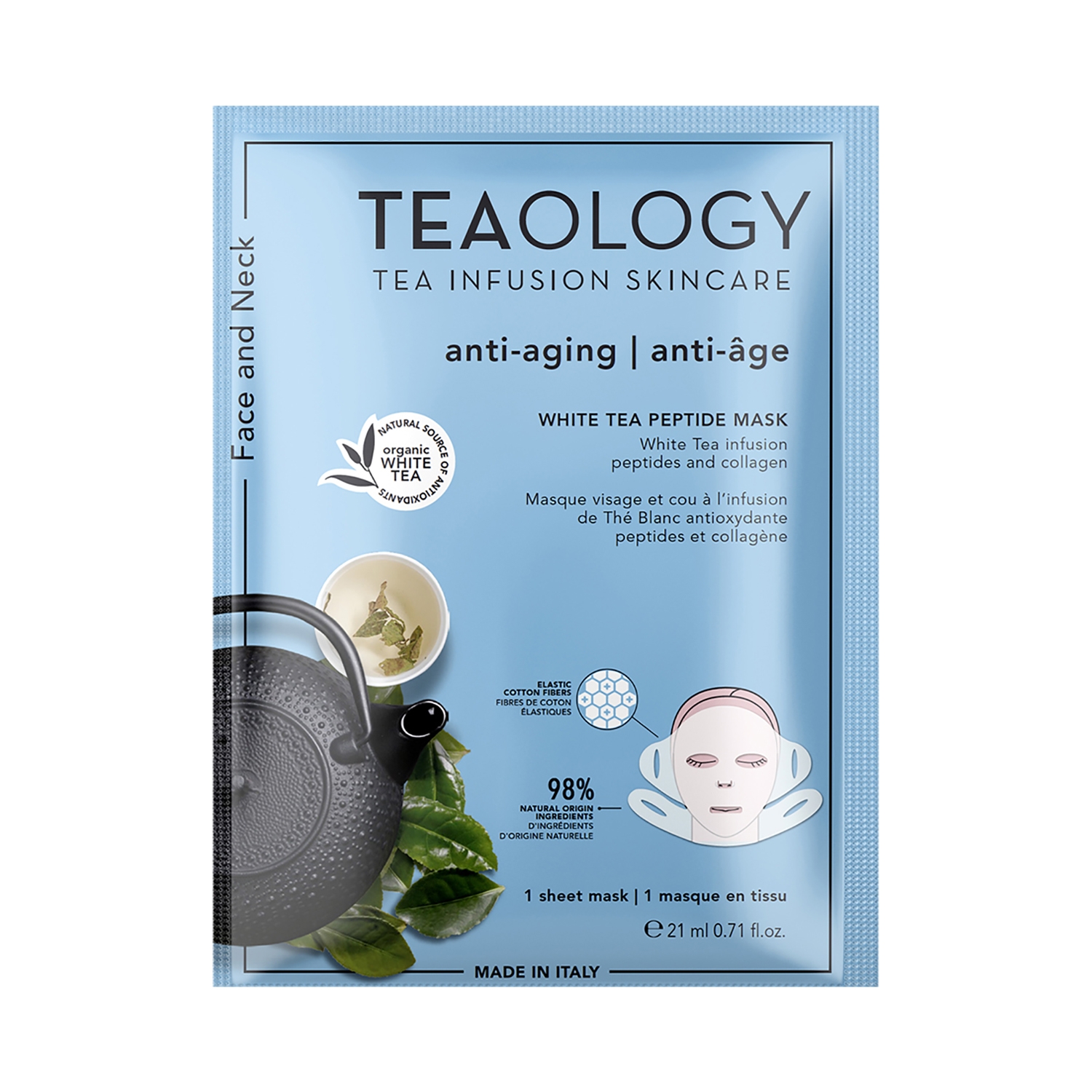 Teaology | Teaology White Tea Peptide Anti-Aging Sheet Mask (21ml)