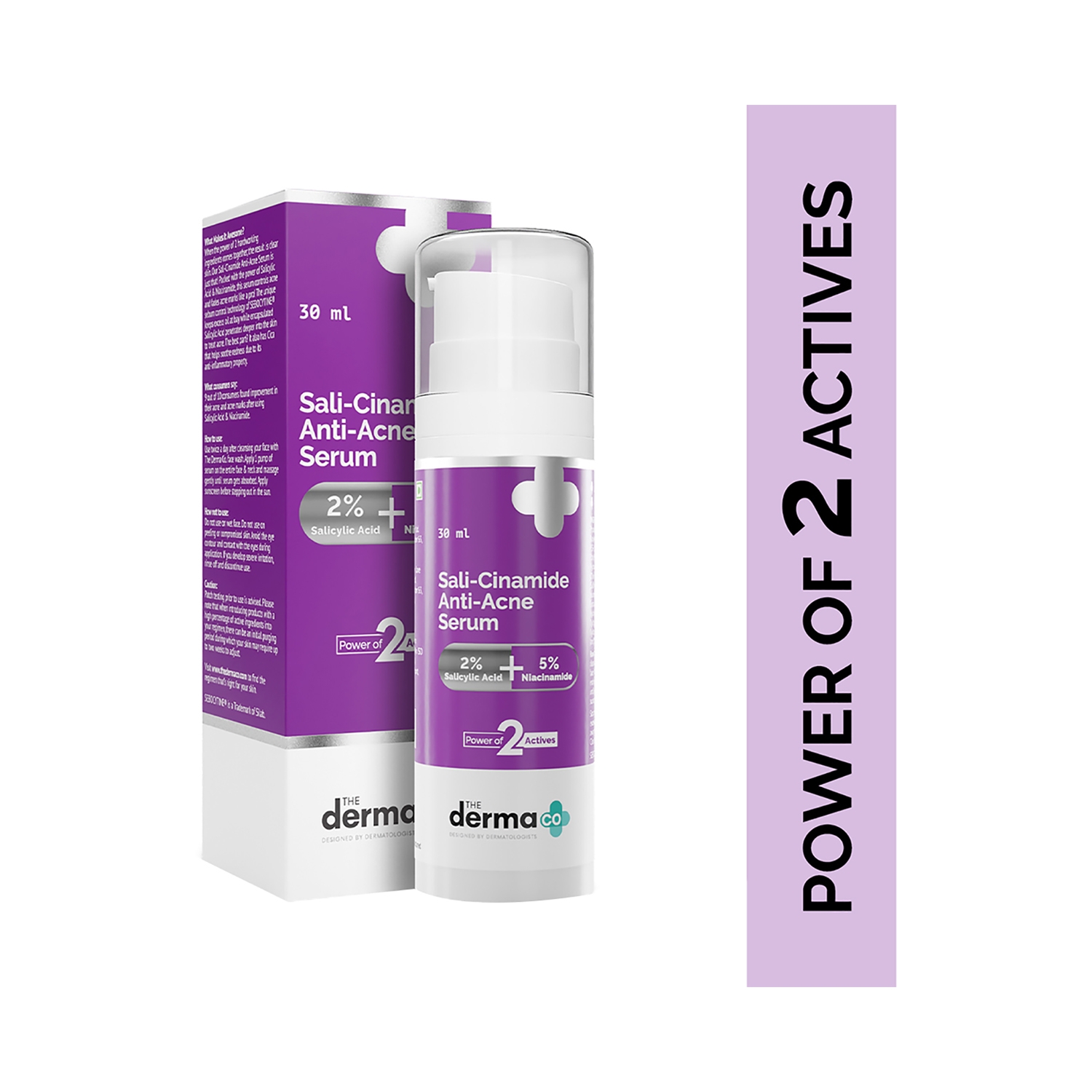 The Derma Co | The Derma Co. Sali-Cinamide Anti-Acne Face Serum With 2% Salicylic Acid & 5% Niacinamide (30ml)