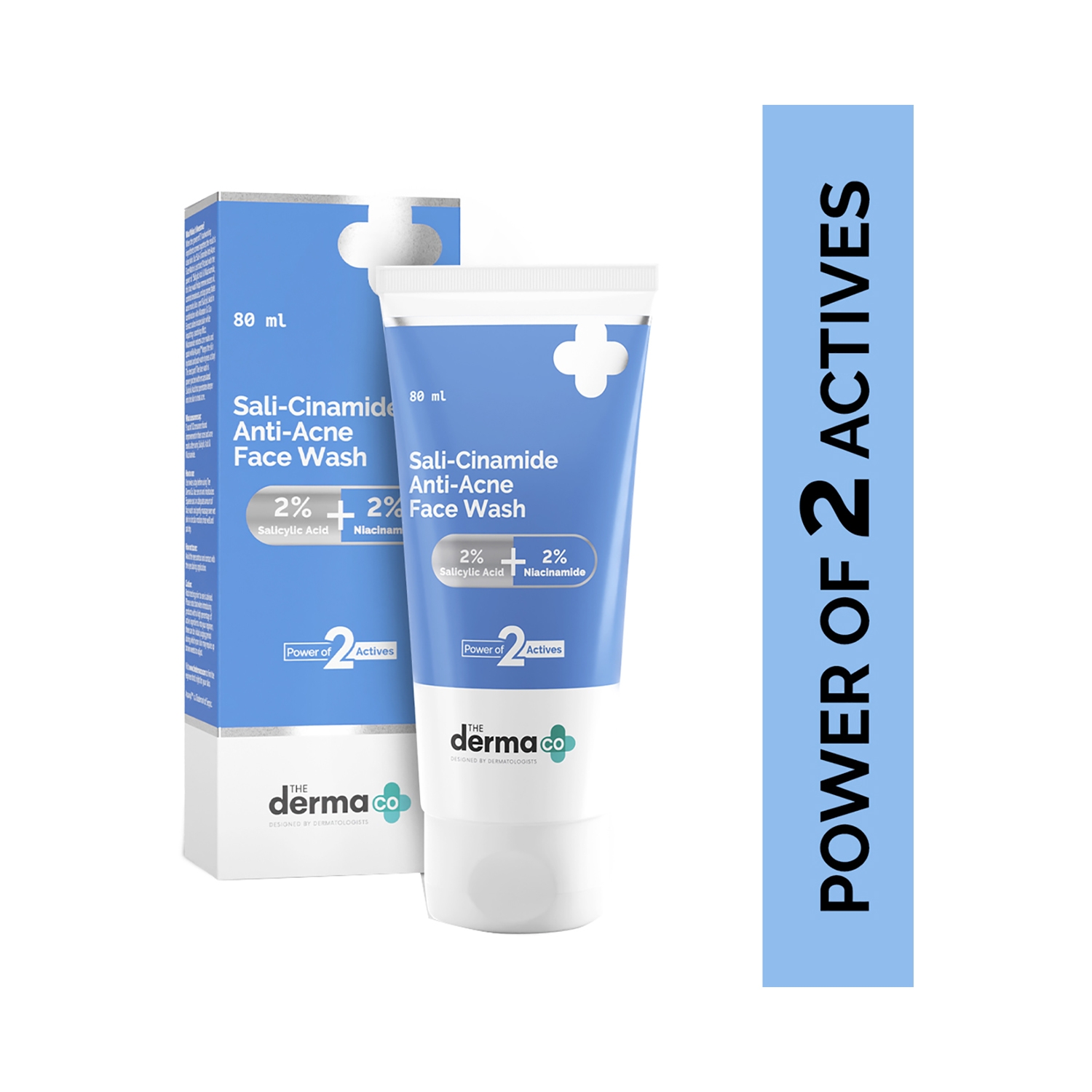 The Derma Co | The Derma Co. Sali-Cinamide Anti-Acne Face Wash With 2% Salicylic Acid & 2% Niacinamide (100ml)