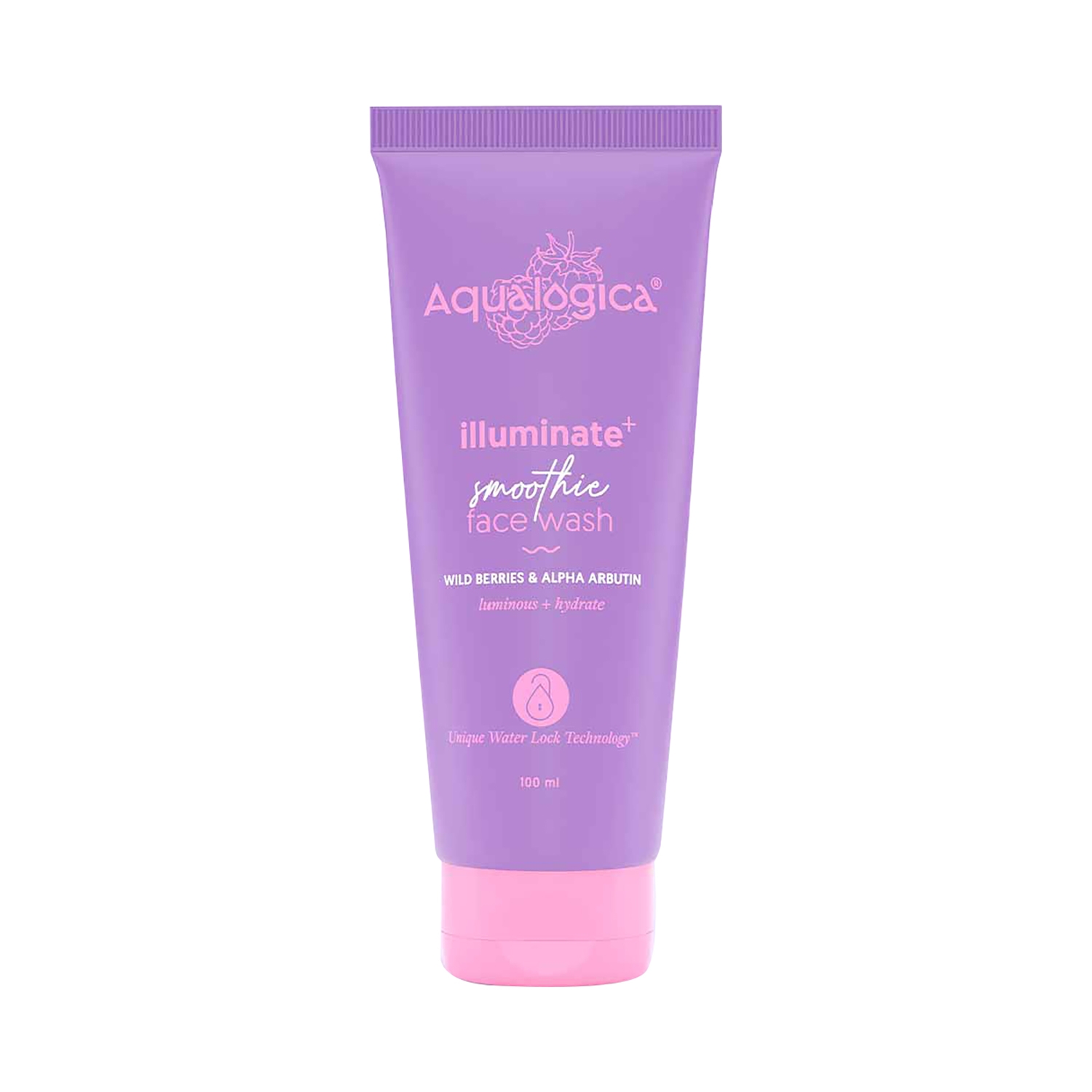 Aqualogica Illuminate+ Smoothie Face Wash With Wild Berries And Alpha Arbutin (100ml)