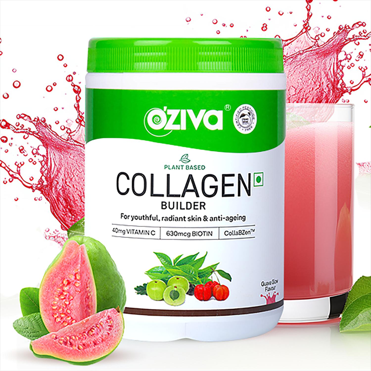 Oziva | Oziva Collagen Builder For Anti-Ageing & Skin Radiance With Vitamin C Guava Glow (250g)