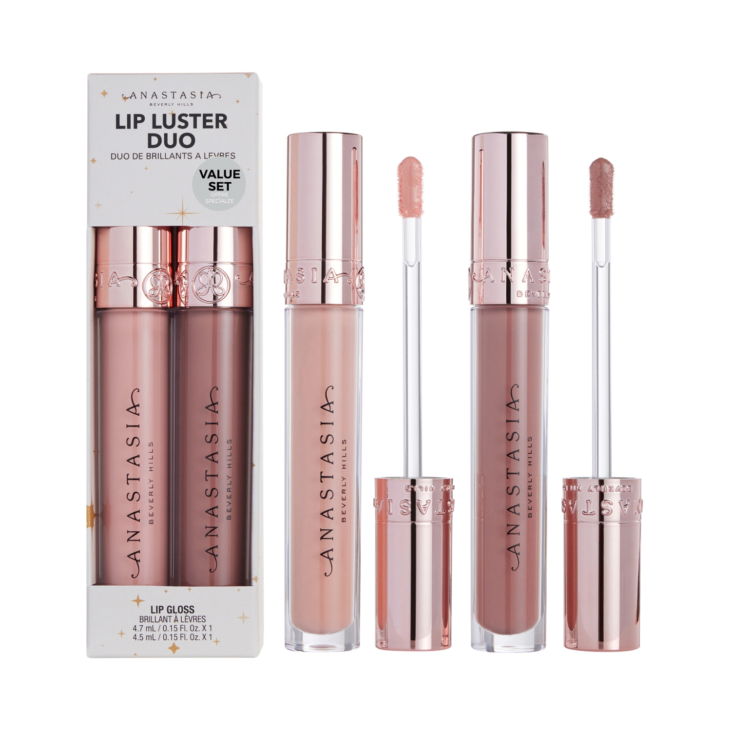 Anastasia Beverly Hills Lip Luster Duo - Guava, Deep Taupe (2pcs)