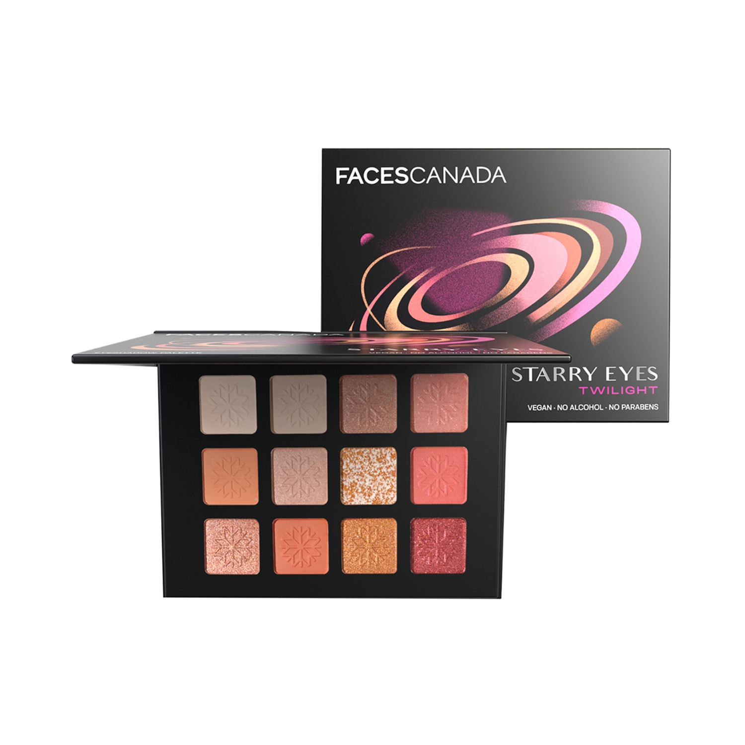 Faces Canada | Faces Canada Starry Eyes Eye Shadow Palette - 02 Twilight (16g)