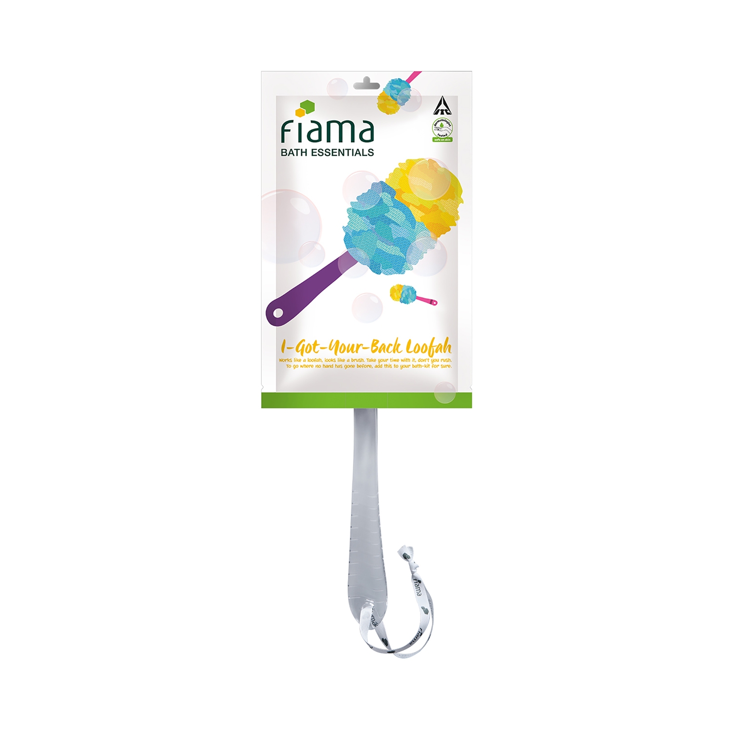 Fiama | Fiama Bath Essential I-Got-Your-Back Loofah - Blue, White