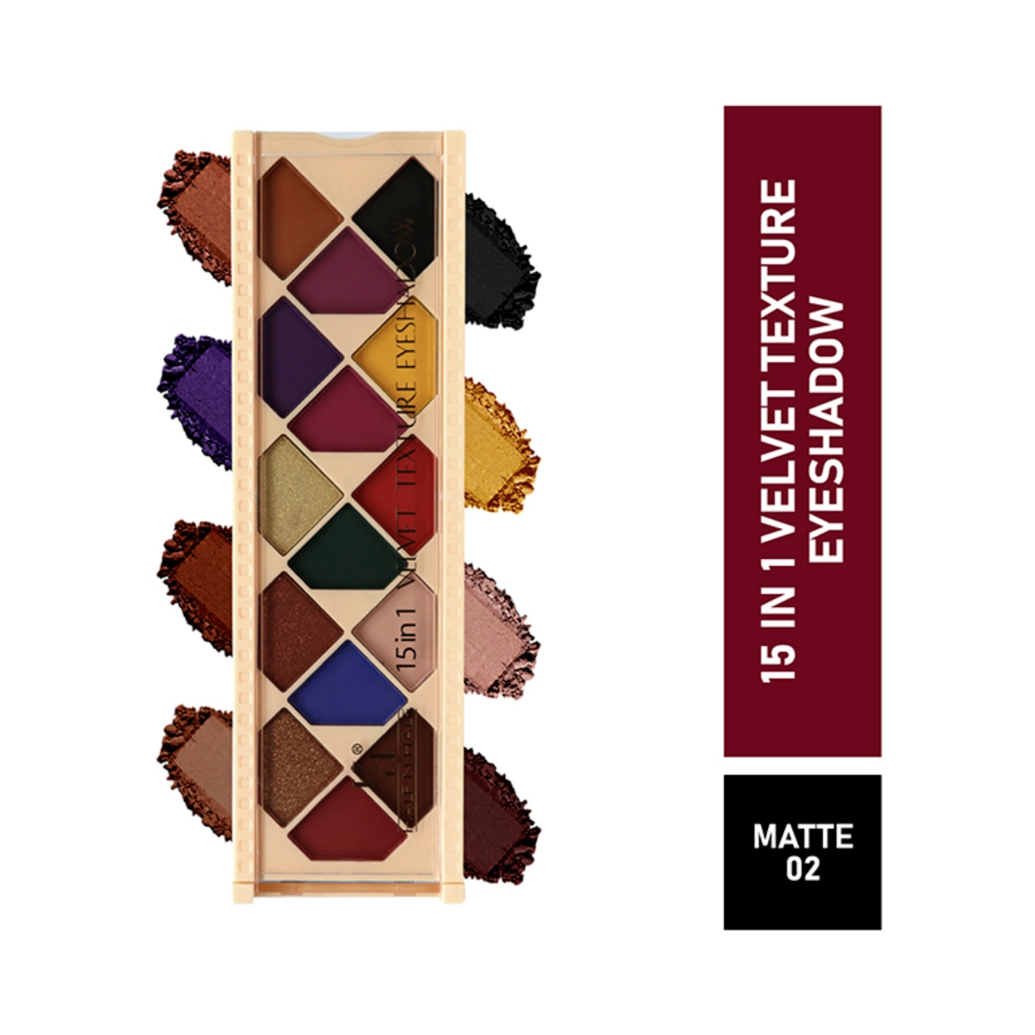 Half N Half | Half N Half 15-In-1 Velvet Texture Matte Eyeshadow - 02 Shade (12g)