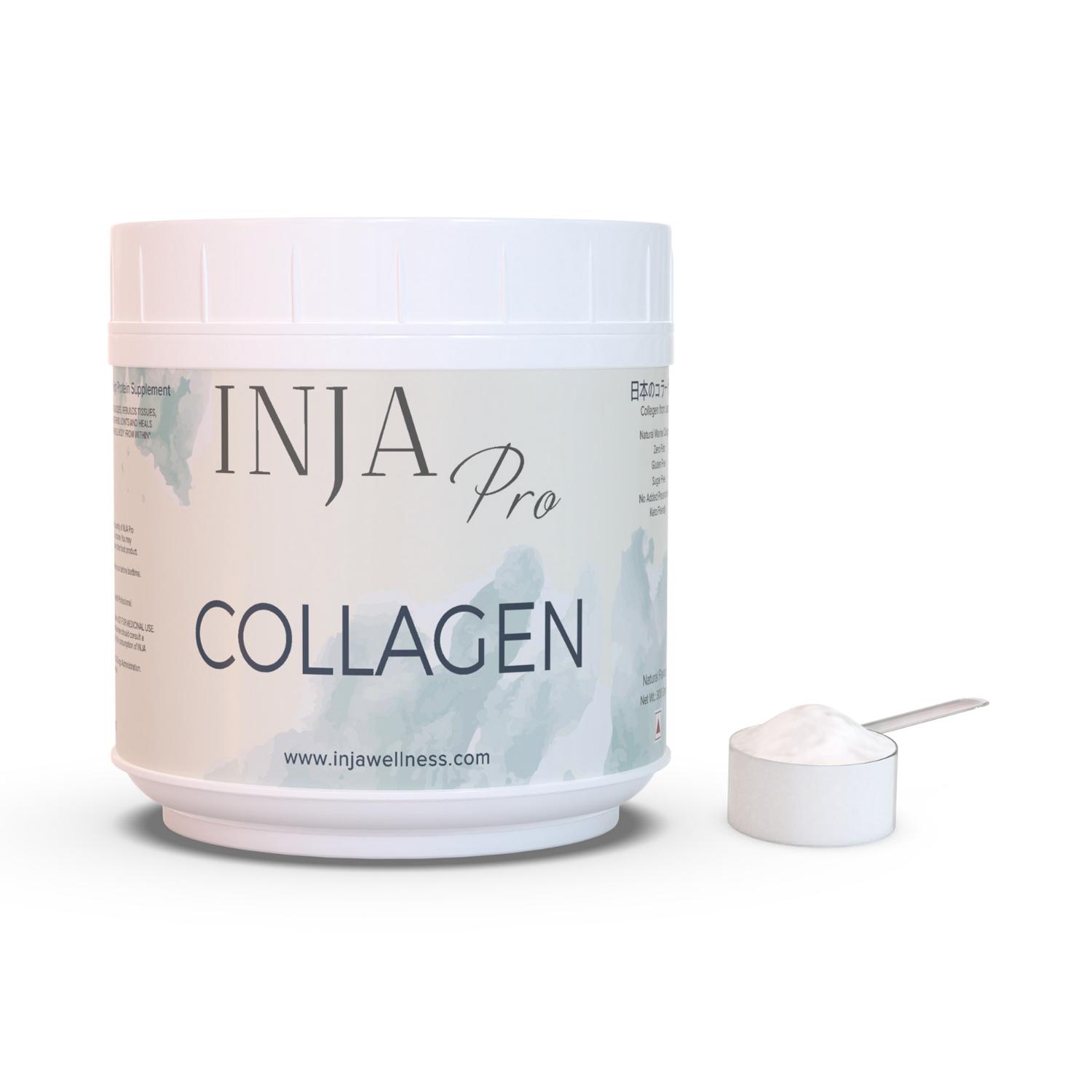 INJA | INJA Wellness Pro Japanese Marine Collagen, Unflavoured, Premium Quality, Sugar Free & Gluten Free (300 g)