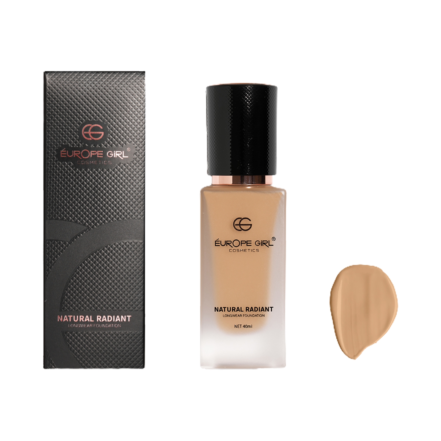 Europe Girl | Europe Girl Natural Radiant Foundation - D1 Macchiato Dark (40ml)