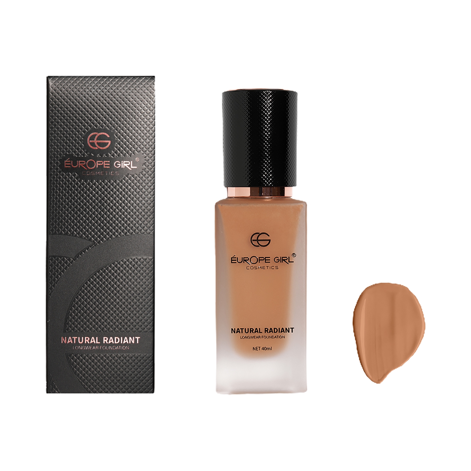 Europe Girl | Europe Girl Natural Radiant Foundation - D3 Cocoa Deep Dark (40ml)