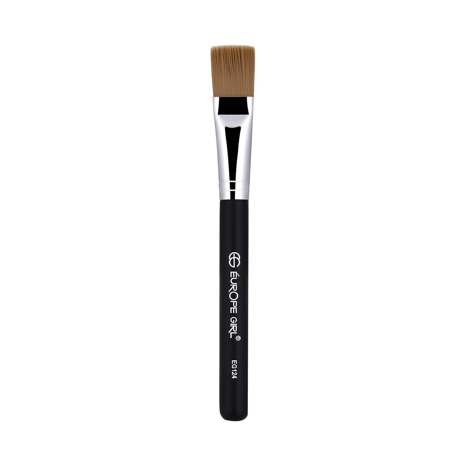 Europe Girl | Europe Girl 124 Foundation Brush - Black & Silver