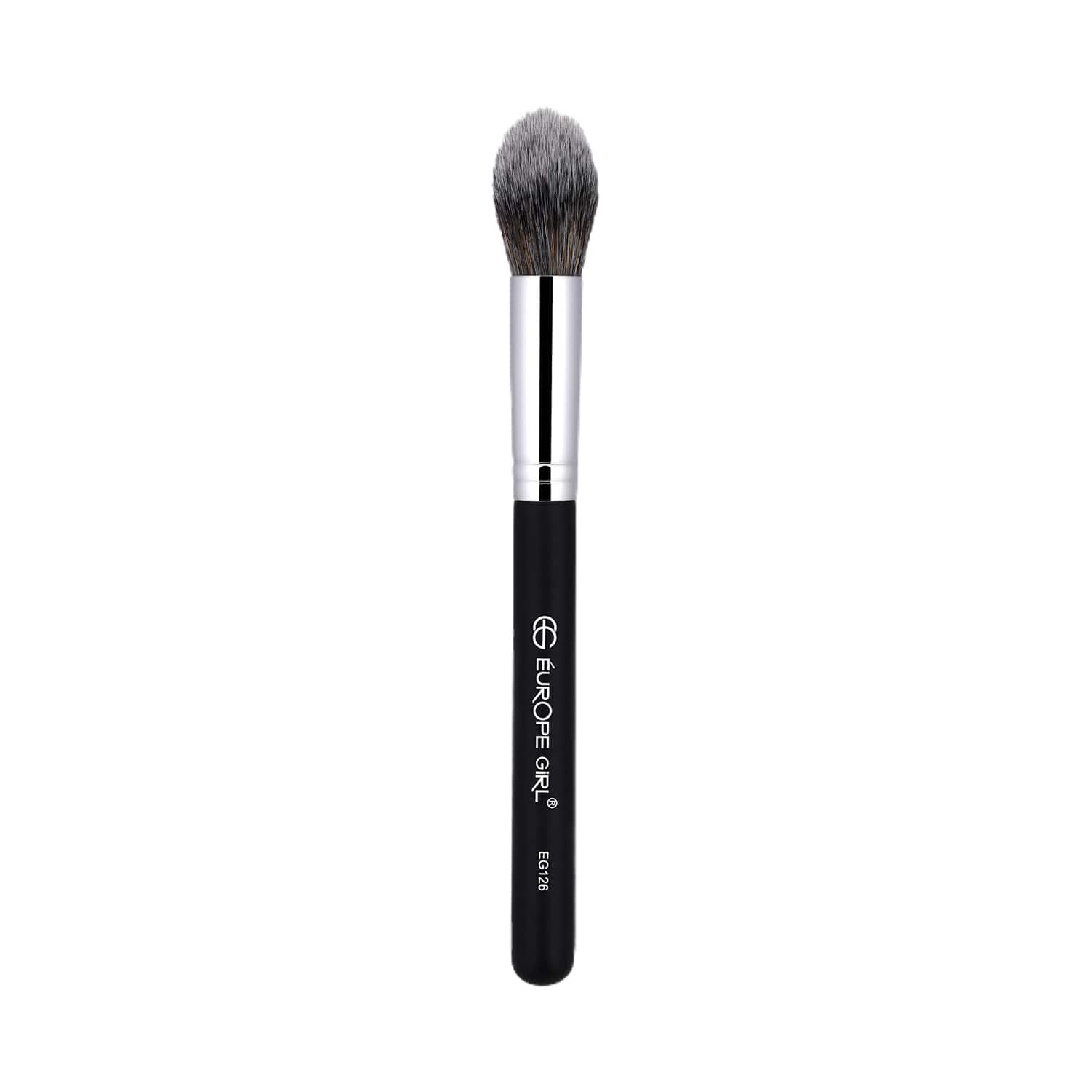 Europe Girl | Europe Girl 126 Powder Brush - Black & Silver