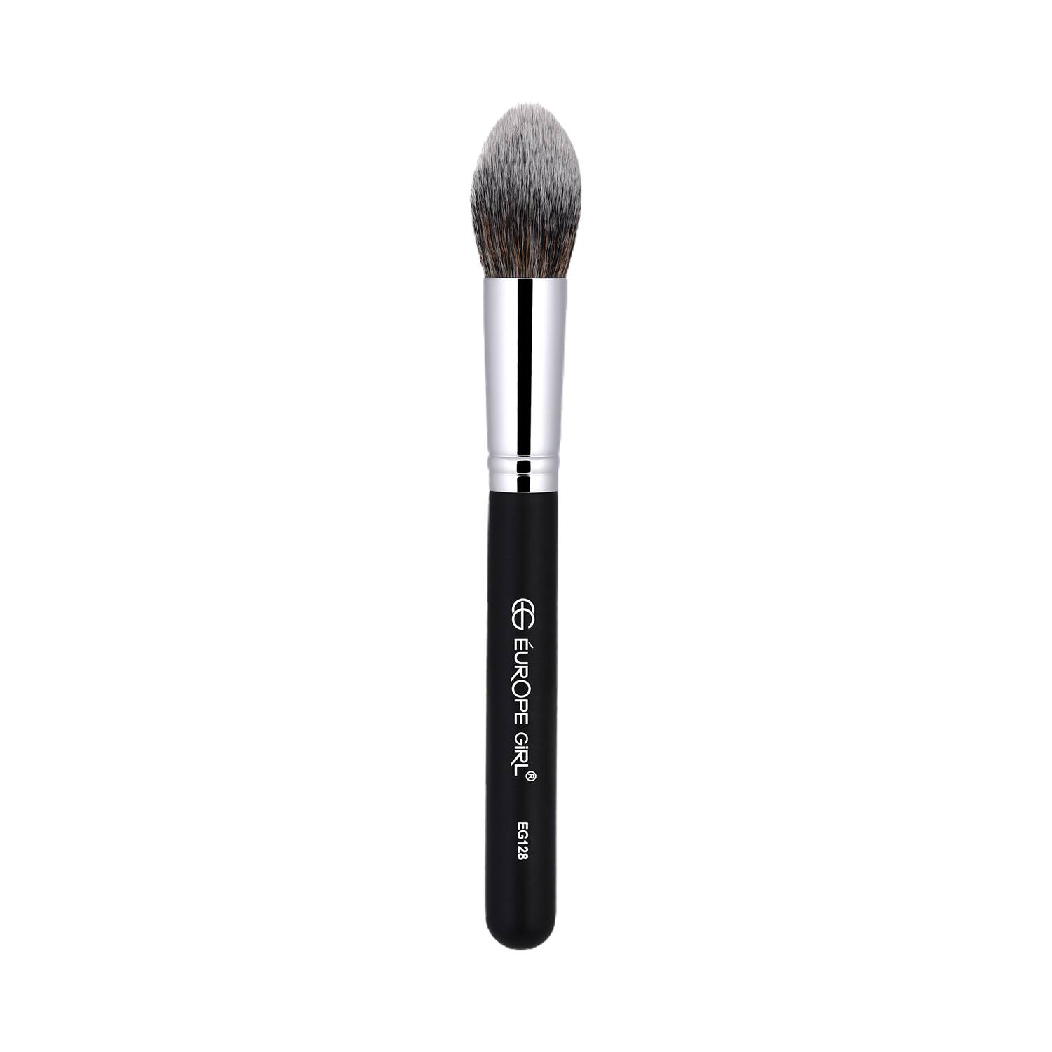 Europe Girl | Europe Girl 128 Small Powder Brush - Black & Silver