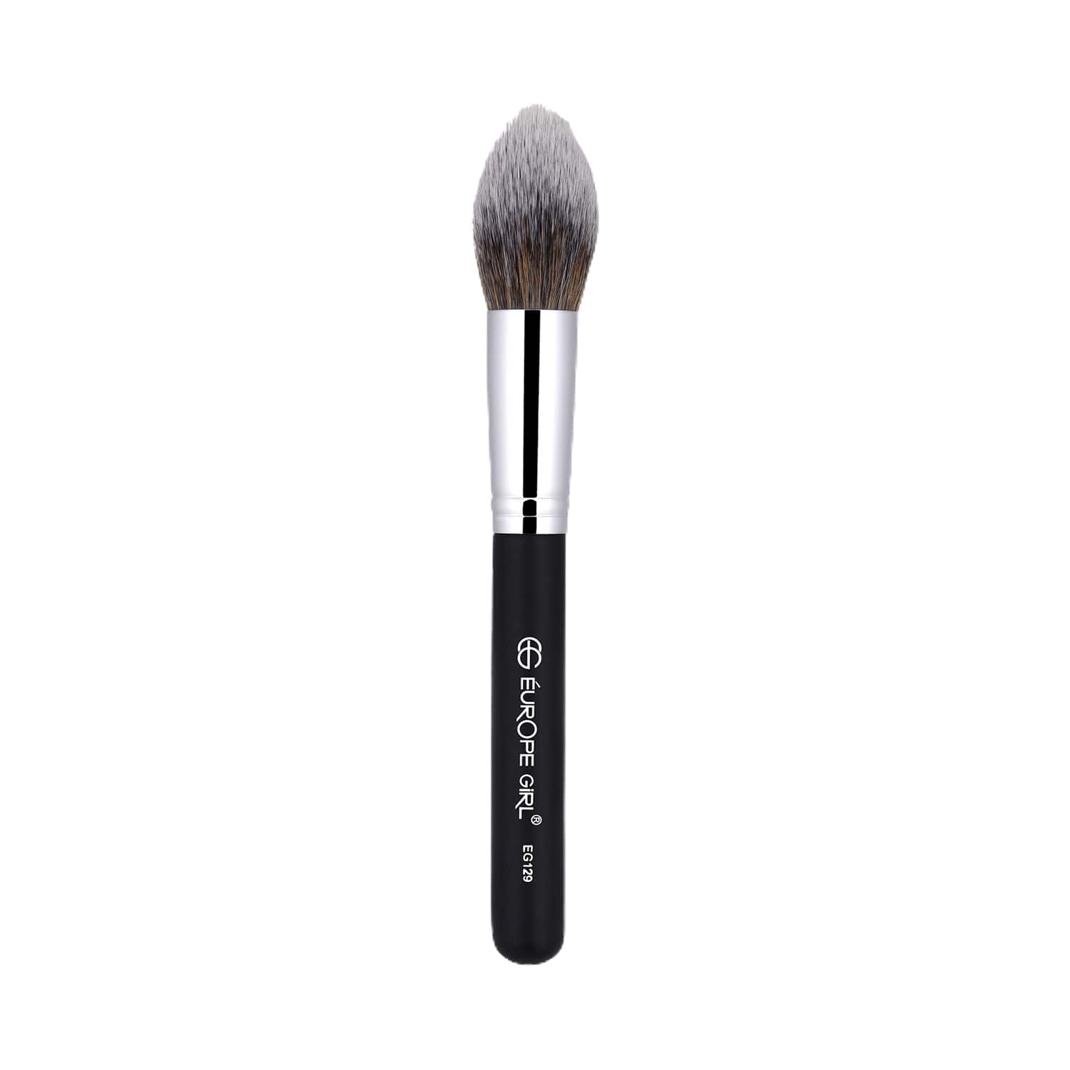 Europe Girl | Europe Girl 129 Large Powder Brush - Black & Silver