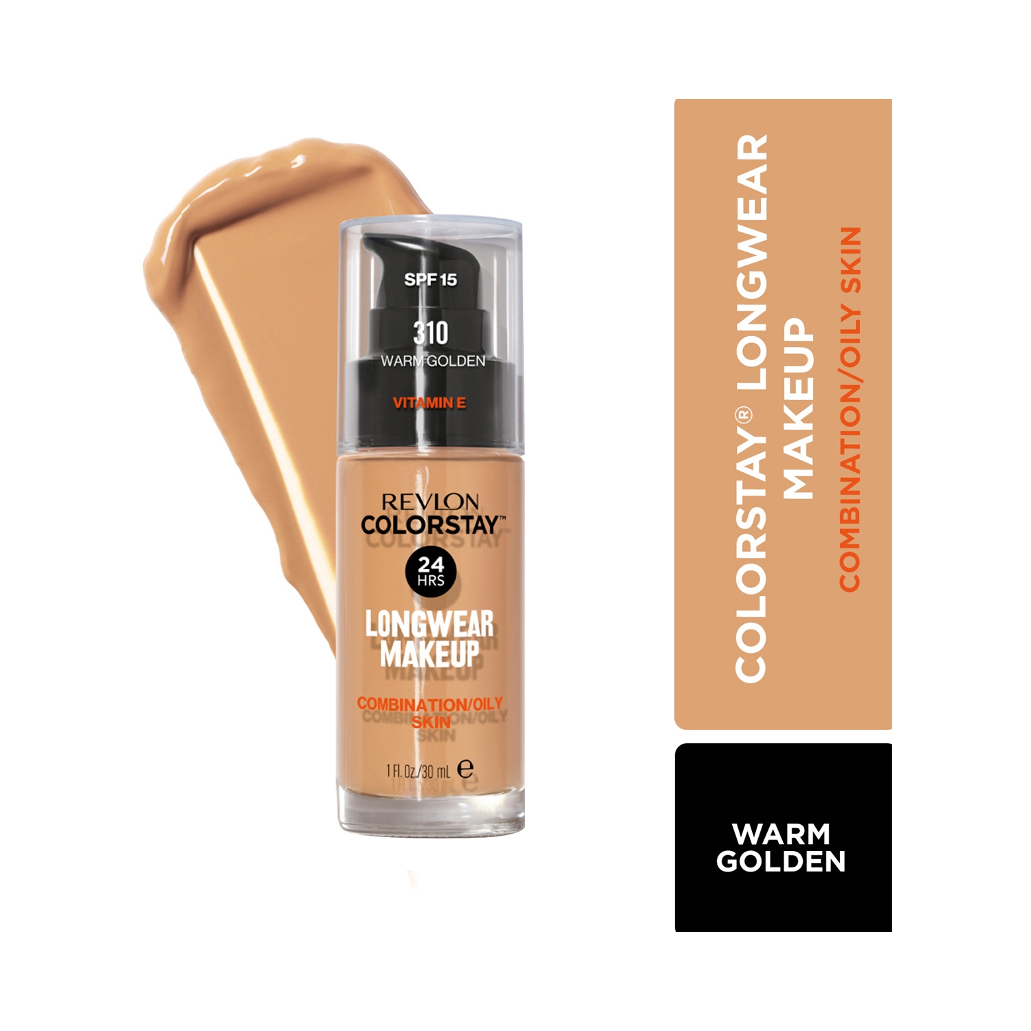 Revlon | Revlon Colorstay Makeup Foundation For Combination/Oily Skin SPF 15 - 310 Warm Golden (30ml)