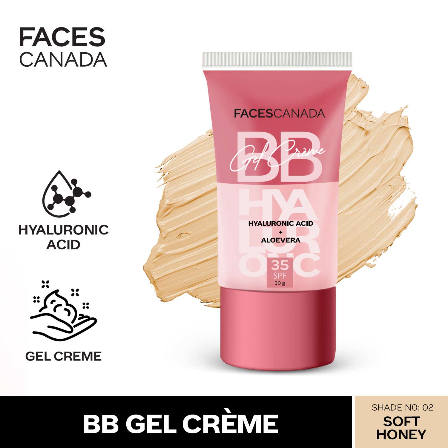 Faces Canada | Faces Canada BB Gel Creme SPF 35 - Soft Honey (30g)