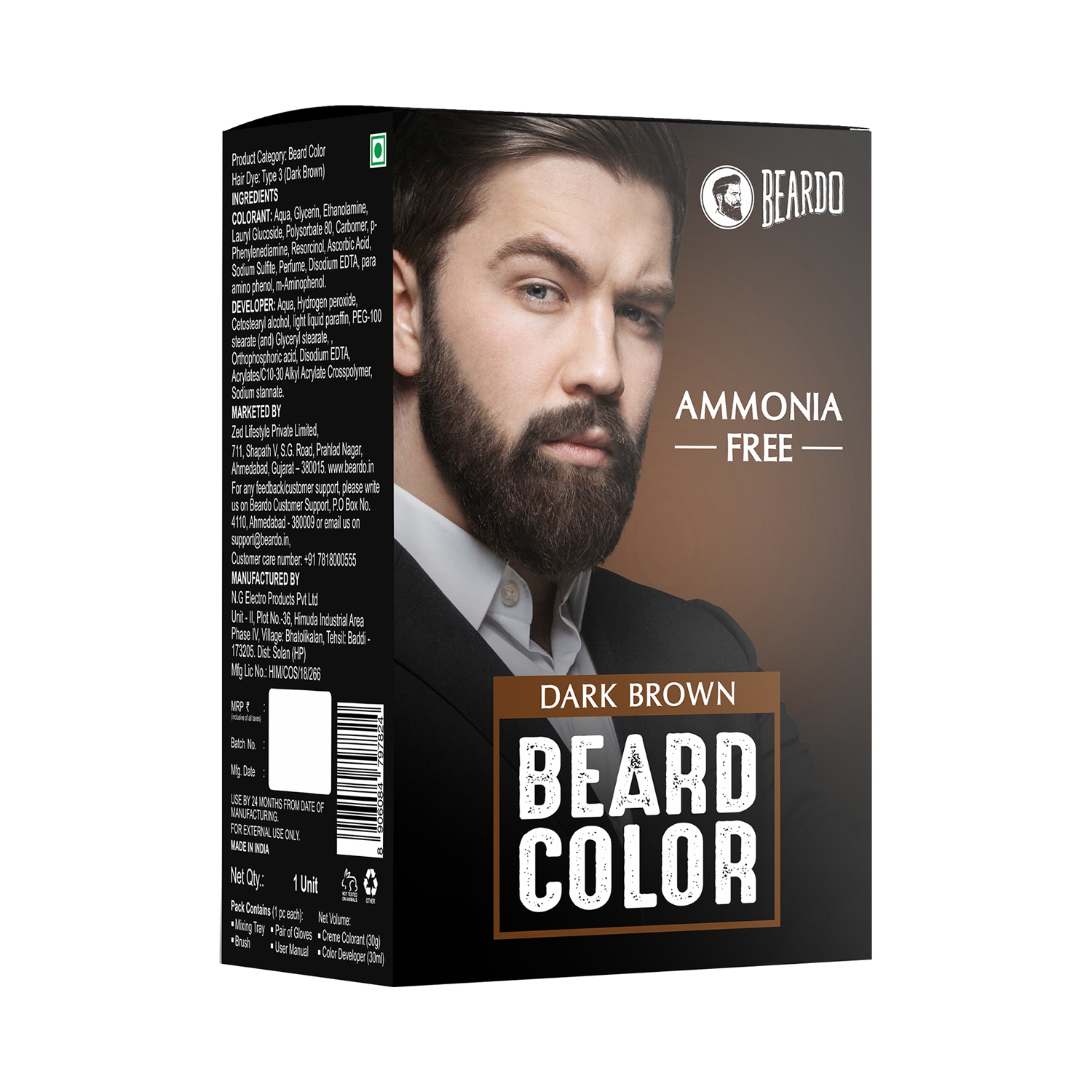 Beardo | Beardo Beard Color Dark Brown (60ml)