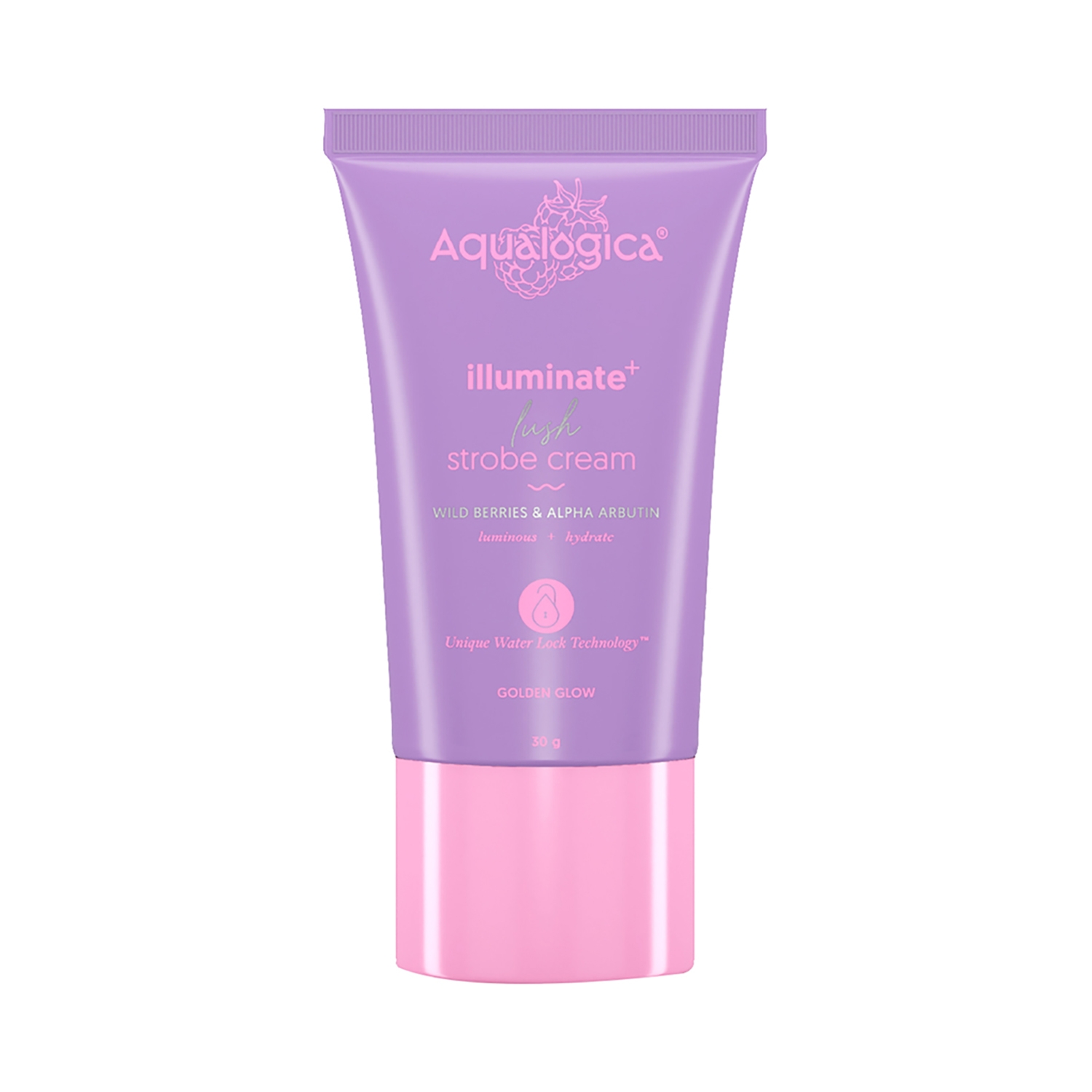 Aqualogica | Aqualogica Iiiuminate+ Lush Strobe Cream with Wild Berries & Alpha Arbutin (30g)