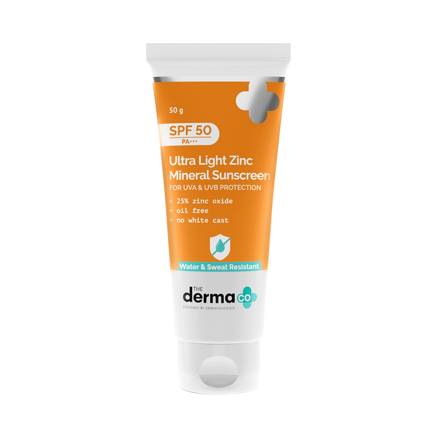 The Derma Co | The Derma Co Ultra Light Zinc Mineral Sunscreen with SPF 50 (50g)