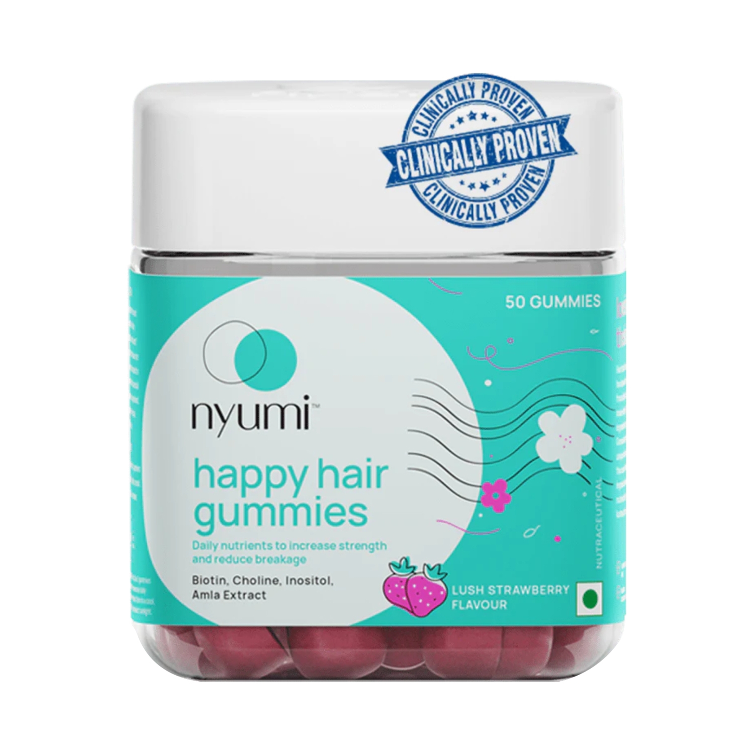 Nyumi | Nyumi Happy Hair Gummies - (50 Pcs)