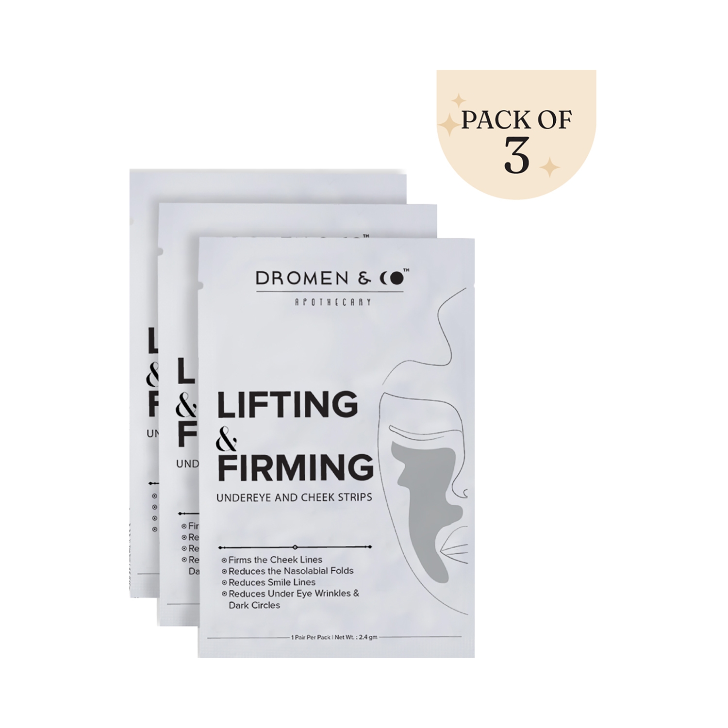 DROMEN & CO | DROMEN & CO Lifting & Firming Undereye and Cheek Strips (3Pcs)