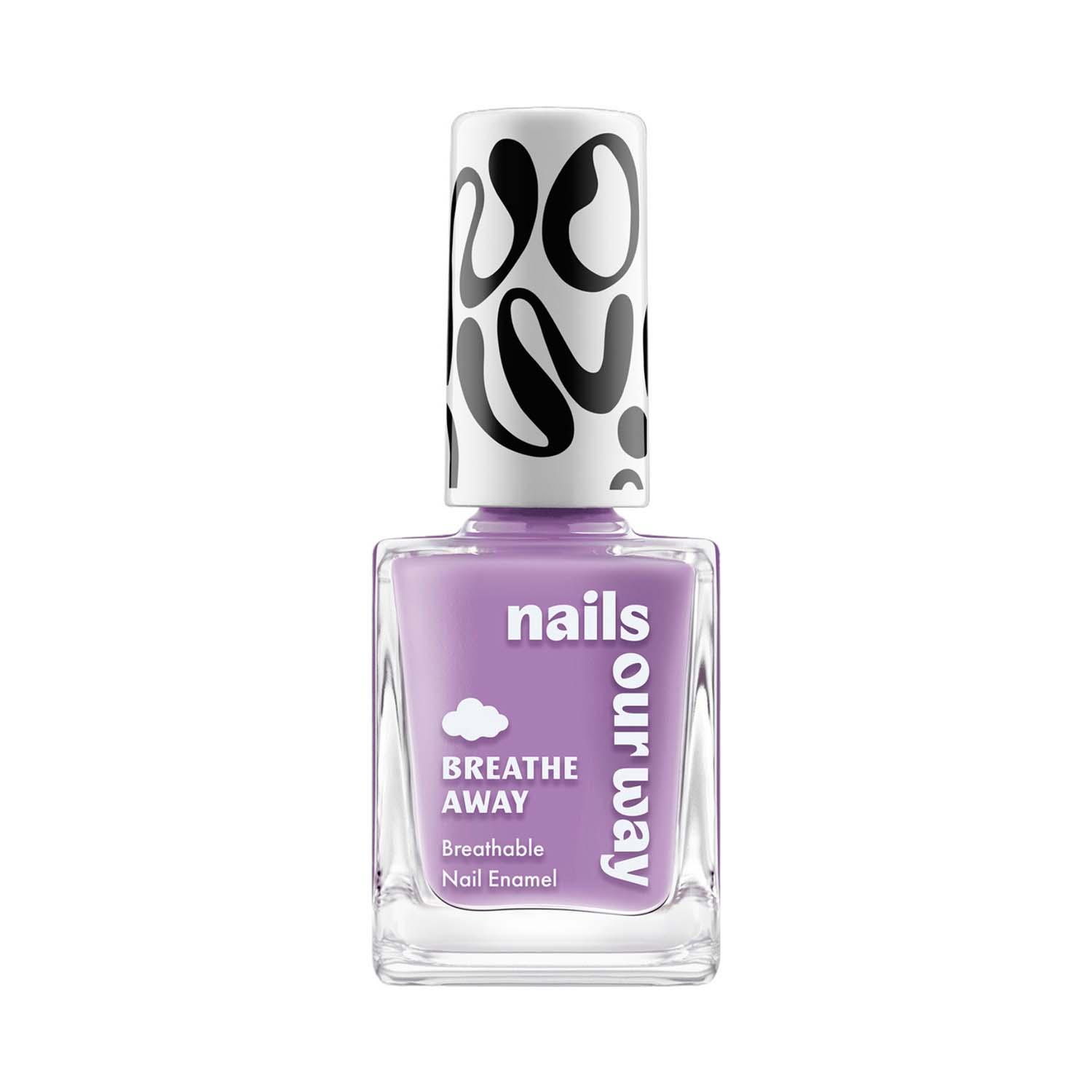 Nails Our Way Breathe Away Nail Enamel - Periwinkle (10 ml)
