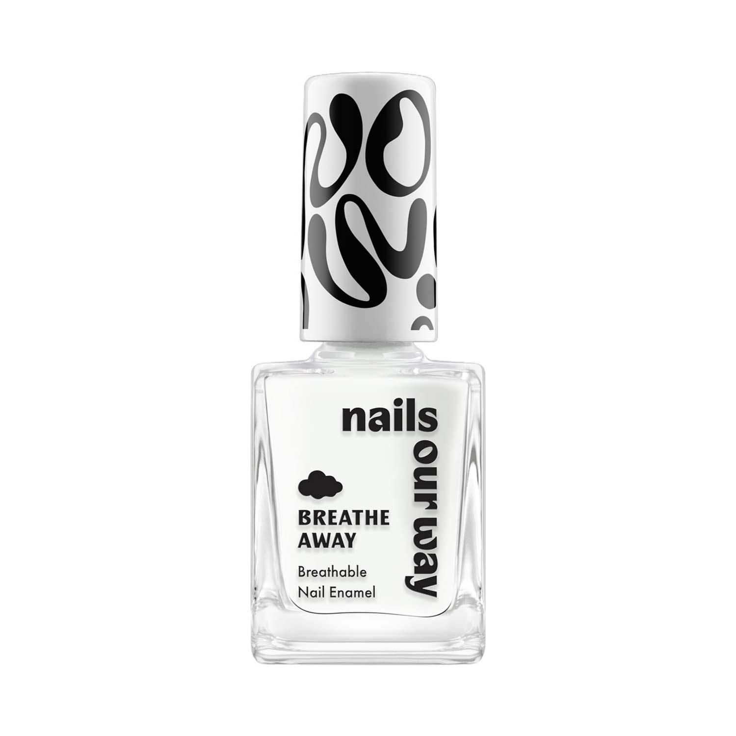Nails Our Way Breathe Away Nail Enamel - Vanilla (10 ml)