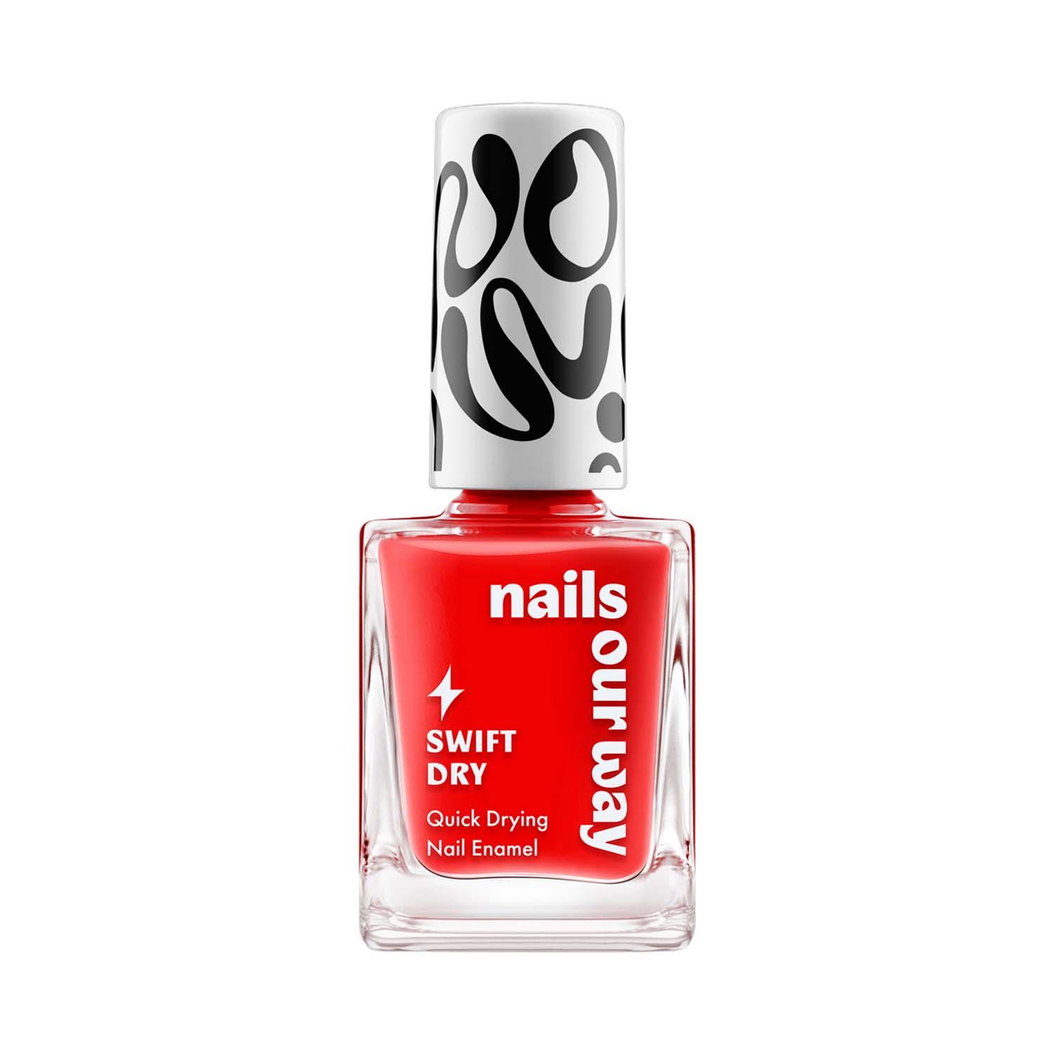 Nails Our Way | Nails Our Way Swift Dry Nail Enamel - Red Riot (10 ml)