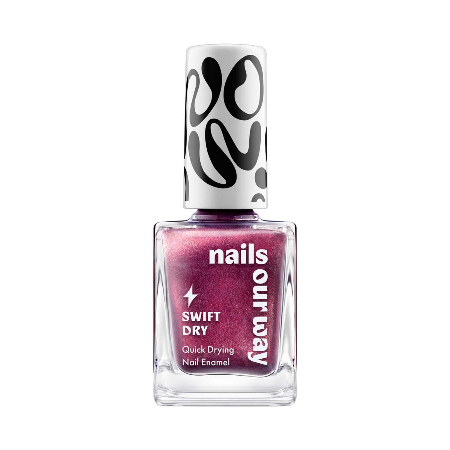 Nails Our Way | Nails Our Way Swift Dry Nail Enamel - Glamour Grape (10 ml)