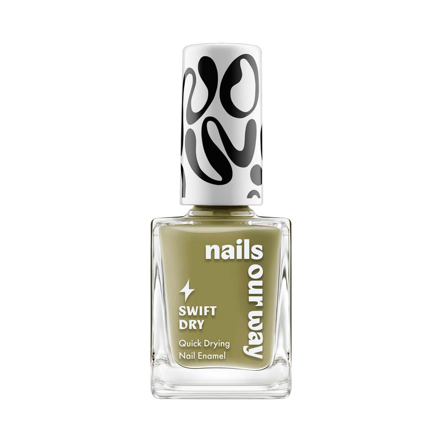 Nails Our Way | Nails Our Way Swift Dry Nail Enamel - O-live You (10 ml)