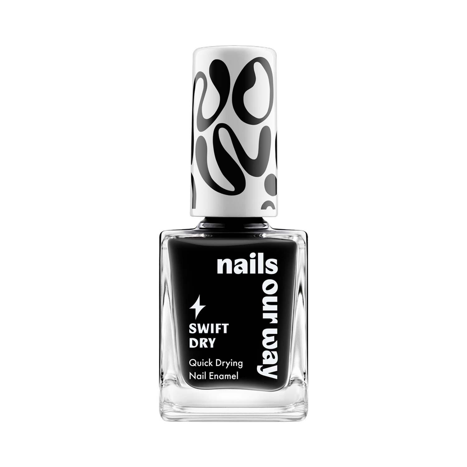 Nails Our Way | Nails Our Way Swift Dry Nail Enamel - Black Magic (10 ml)