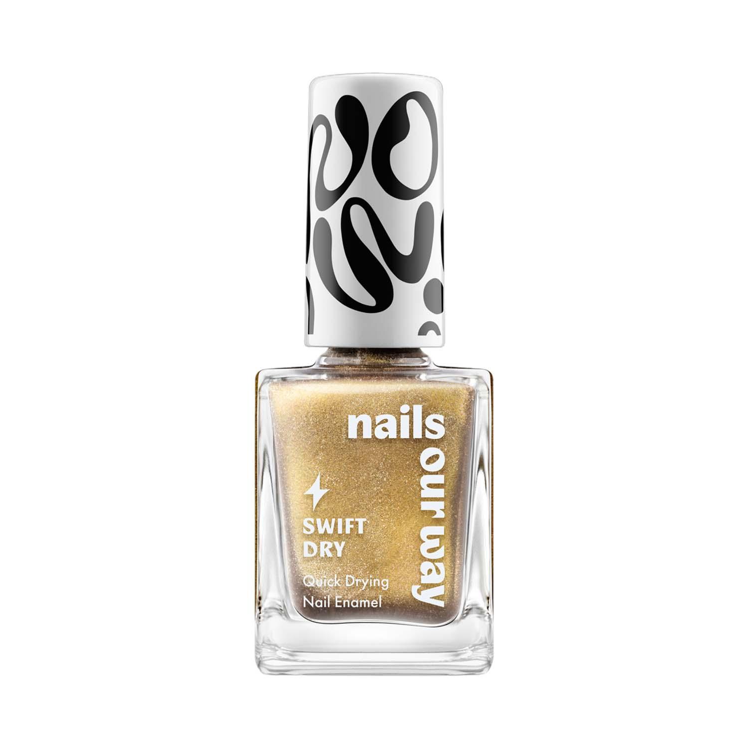 Nails Our Way | Nails Our Way Swift Dry Nail Enamel - Gold Shiekh (10 ml)