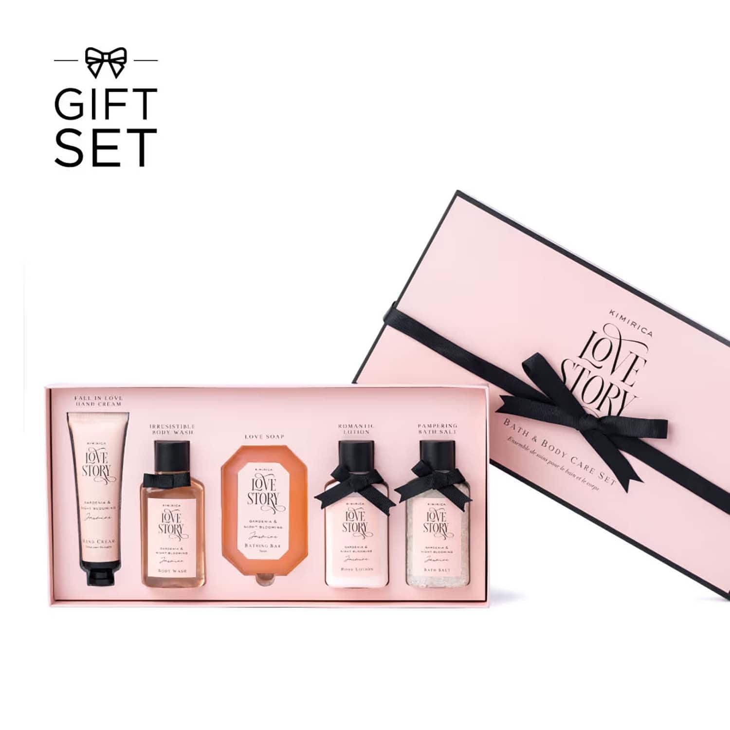 Kimirica | Kimirica Love Story Luxury Bath and Body Care Experience Gift Set Box Premium Gift Packaging (5 Pcs)