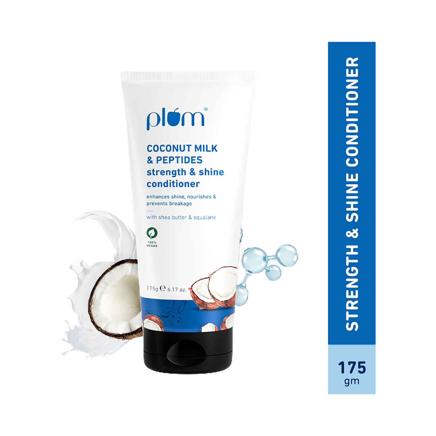 Plum | Plum Coconut Milk & Peptides Strength & Shine Conditioner (175g)