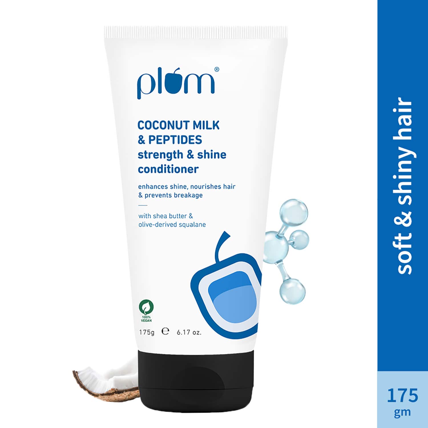 Plum | Plum Coconut Milk & Peptides Strength & Shine Conditioner (175g)