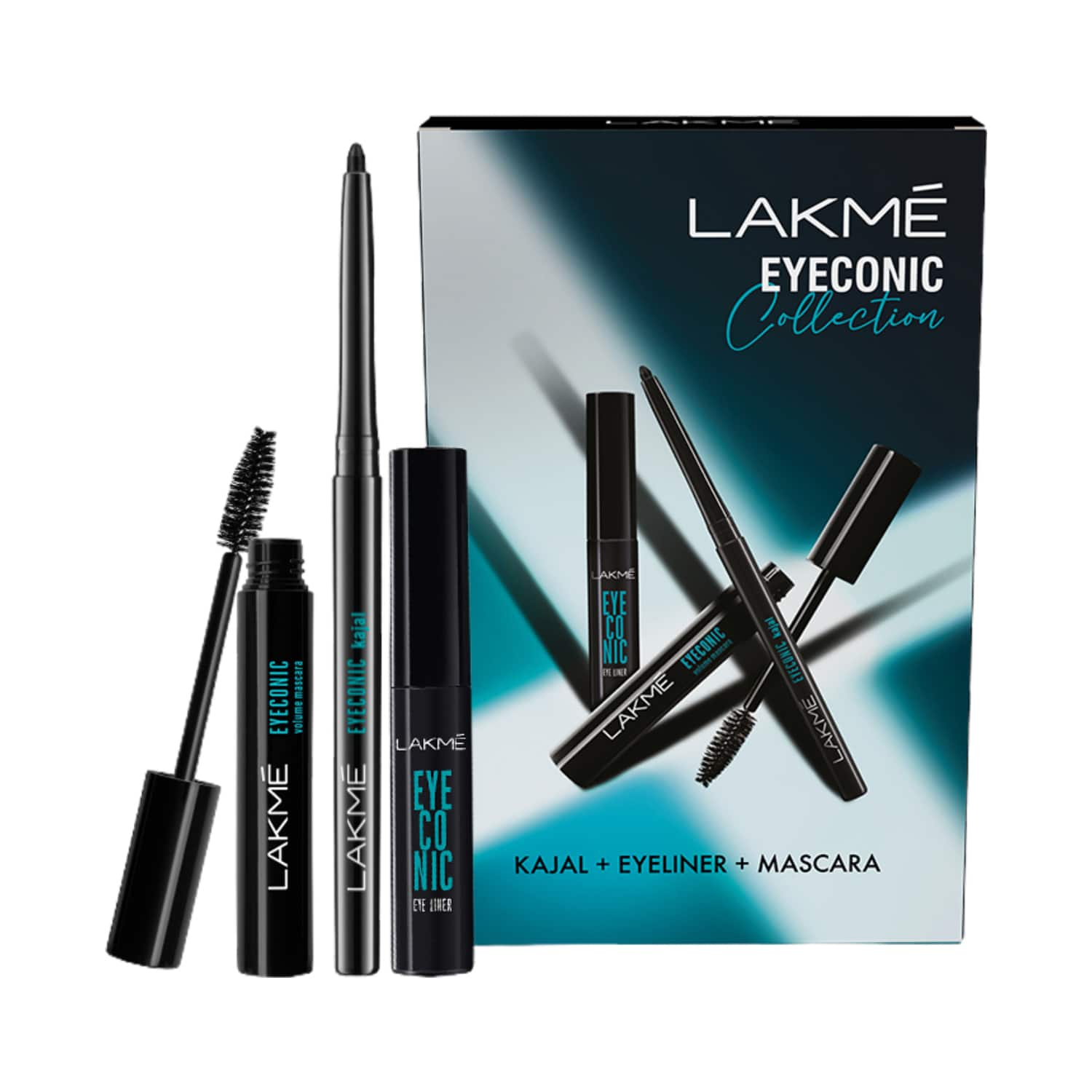 Lakme | Lakme Eyeconic Collection Eye Regime Kit - Black (3pcs)