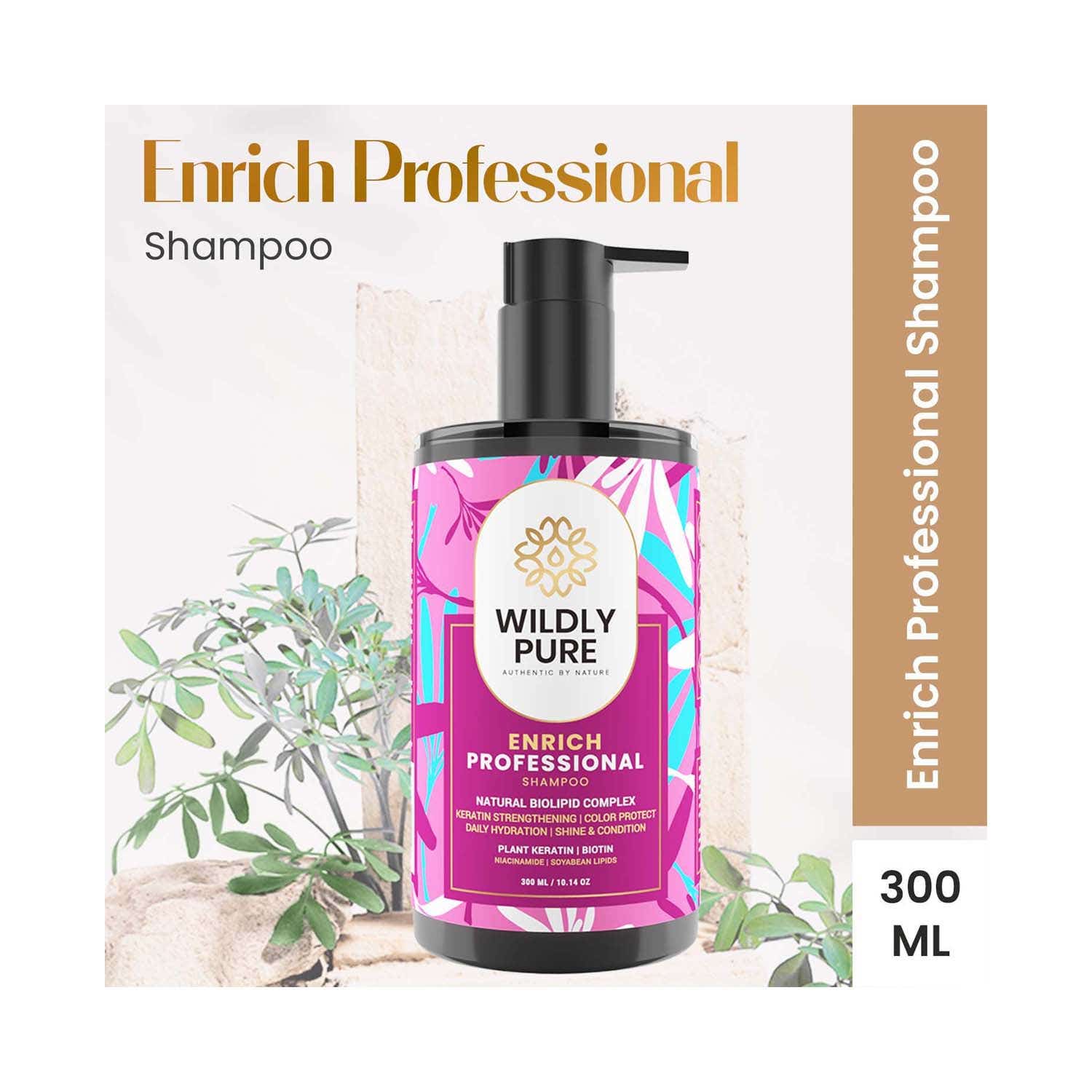 Buy Wildly Pure Enrich Professional Shampoo (300ml) Online at Best