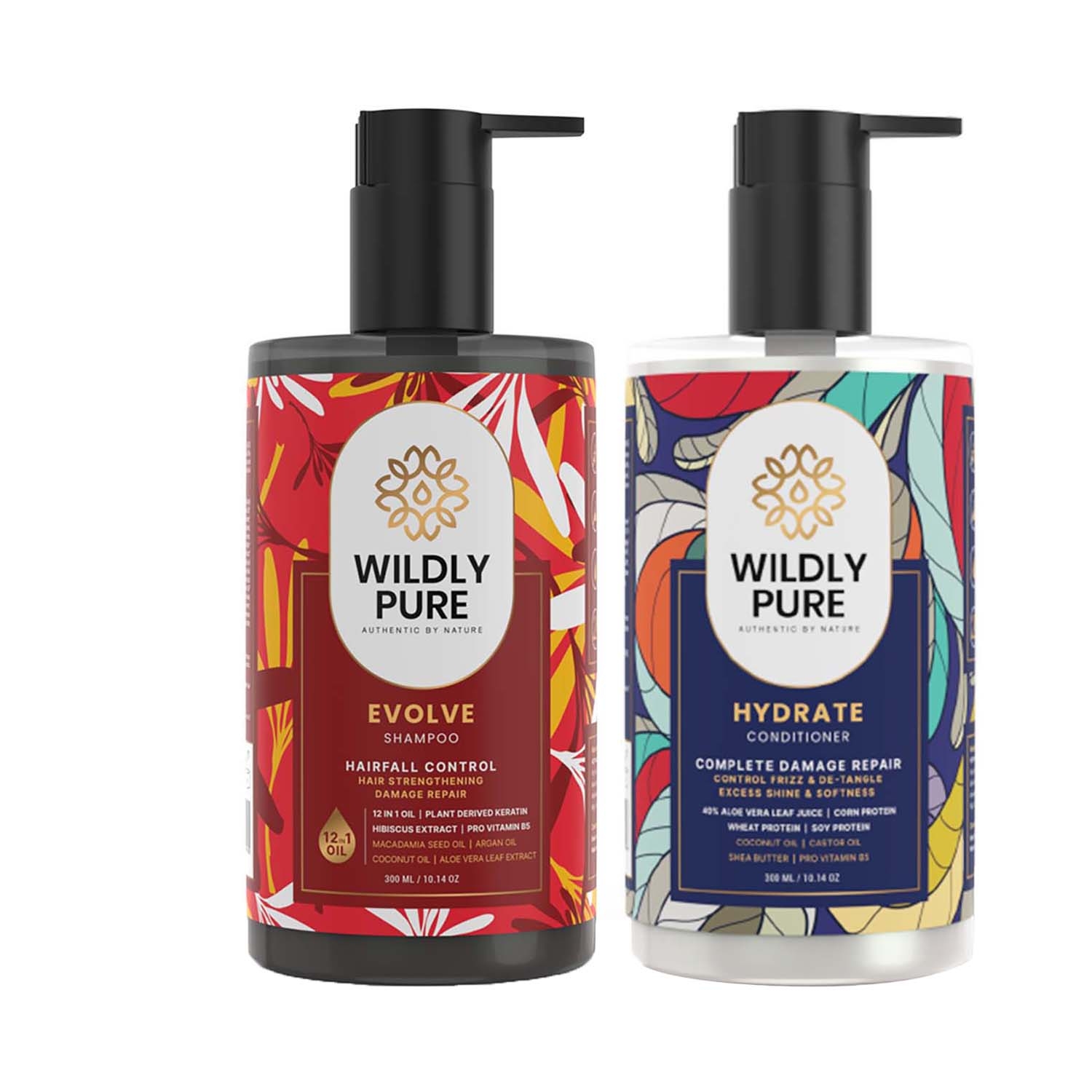 Wildly Pure | Wildly Pure Goodbye Hair Fall Shampoo & Conditioner Combo (2Pcs)