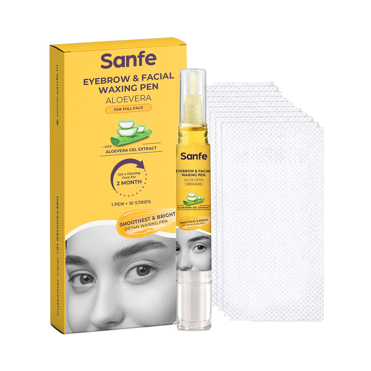Sanfe | Sanfe Eyebrow & Facial Waxing Pen For Women - (11 Pcs)